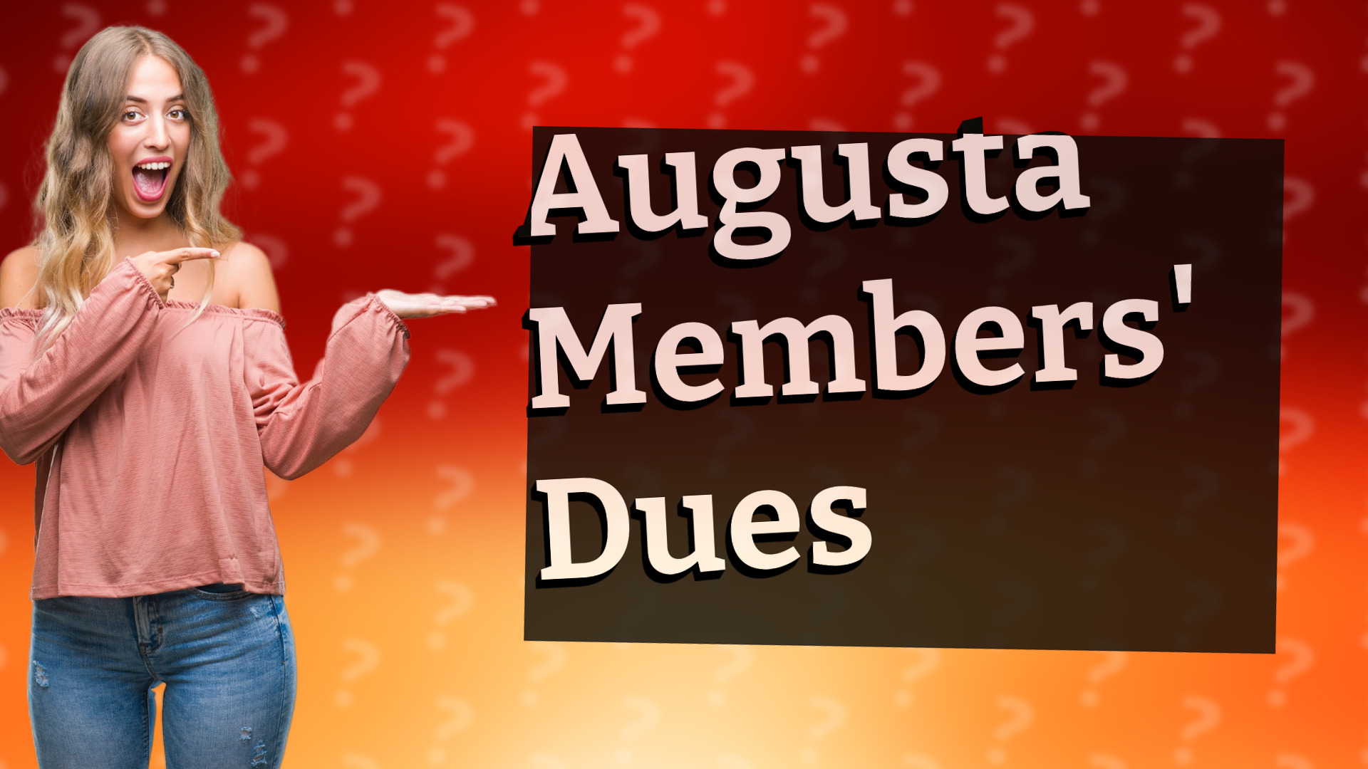 Augusta Members' Dues