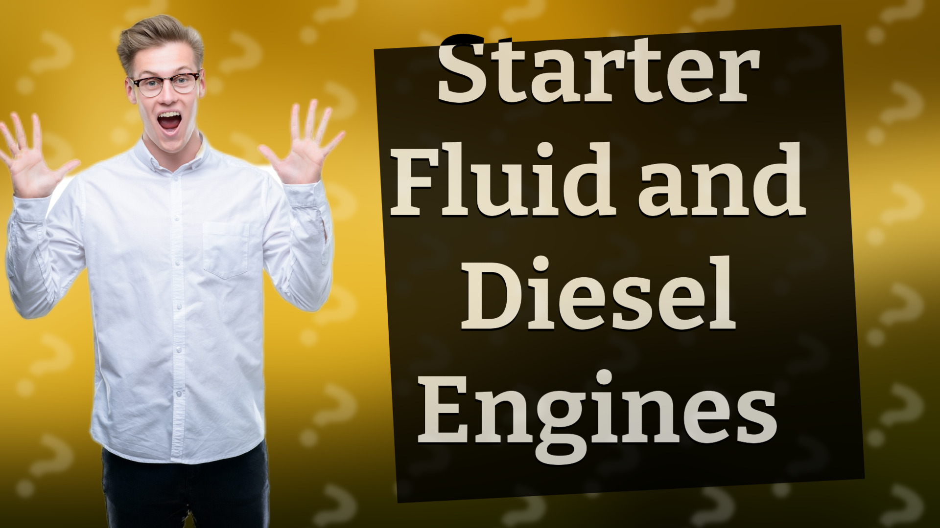 Starter Fluid and Diesel Engines