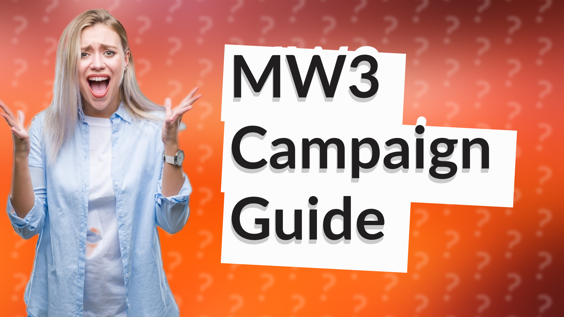 MW3 Campaign Guide