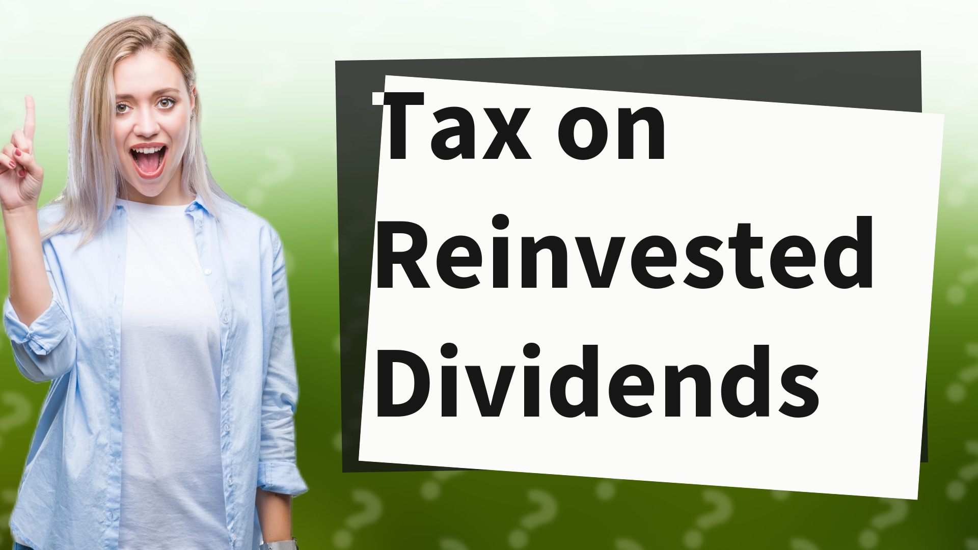 Tax on Reinvested Dividends