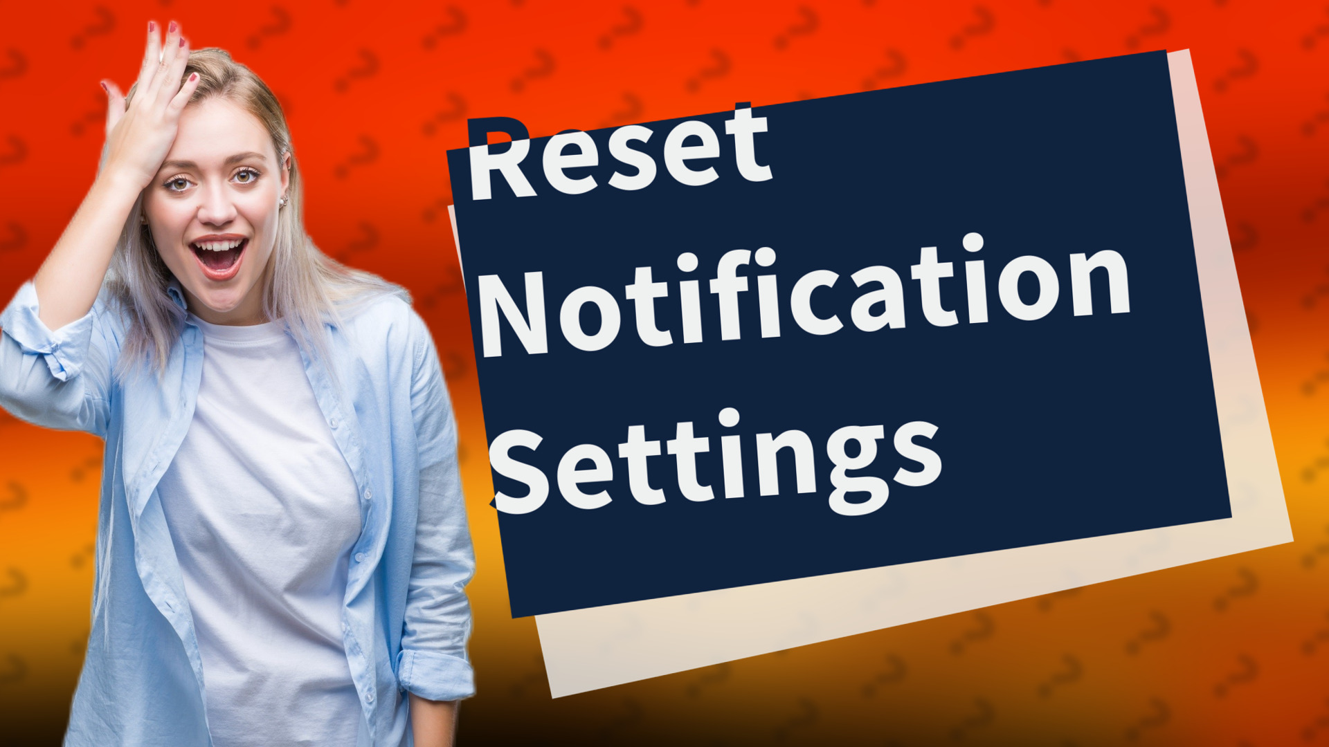 Reset Notification Settings