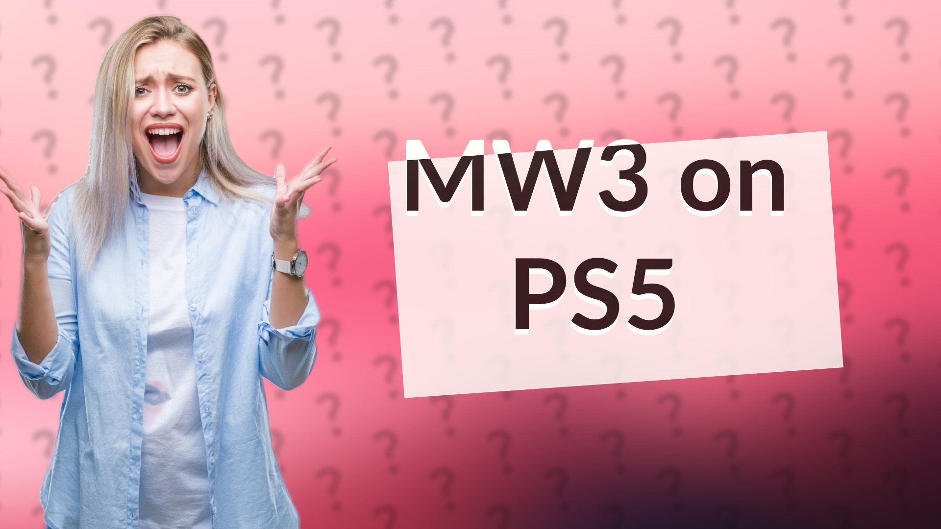 MW3 on PS5