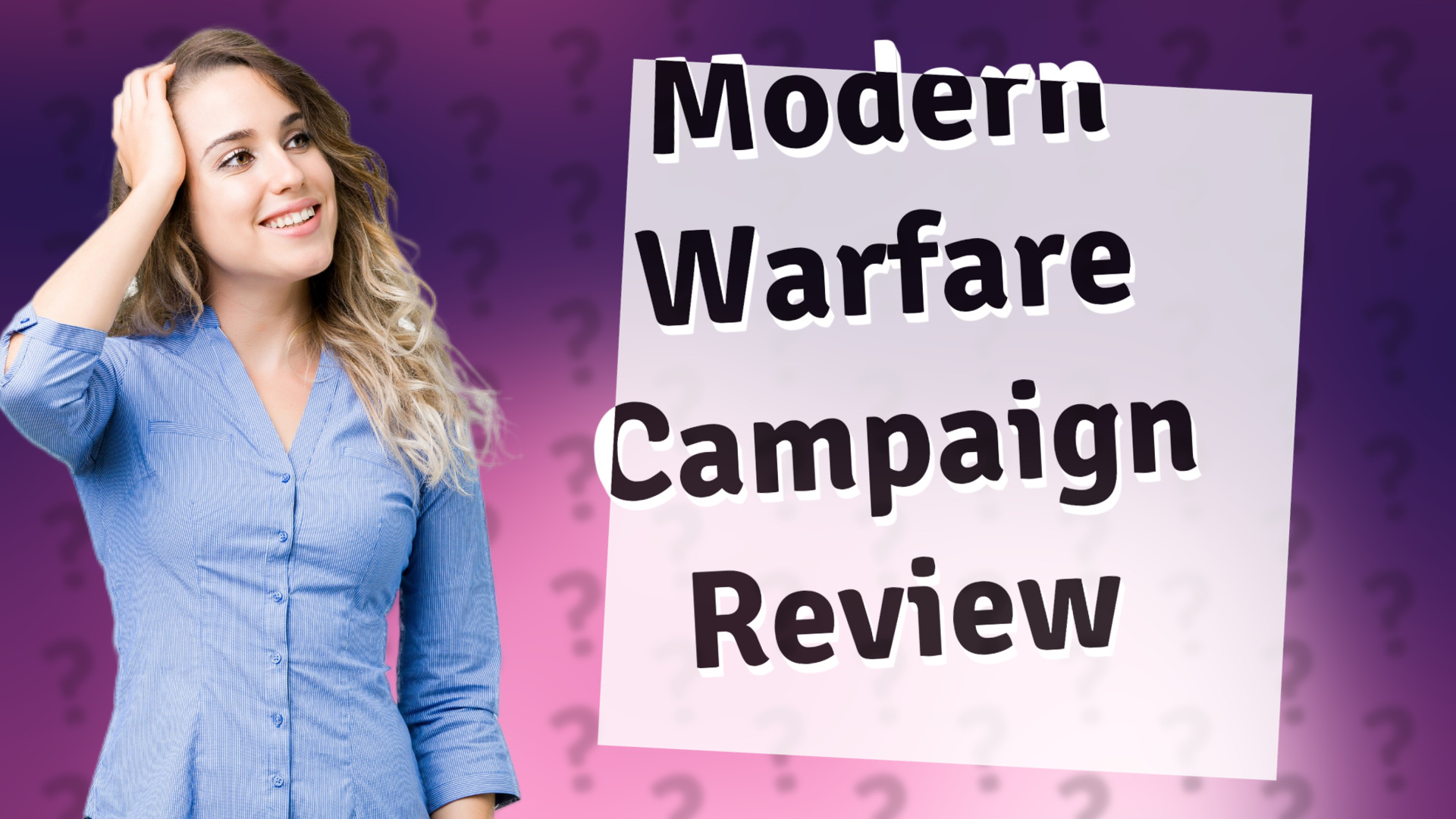 Modern Warfare Campaign Review