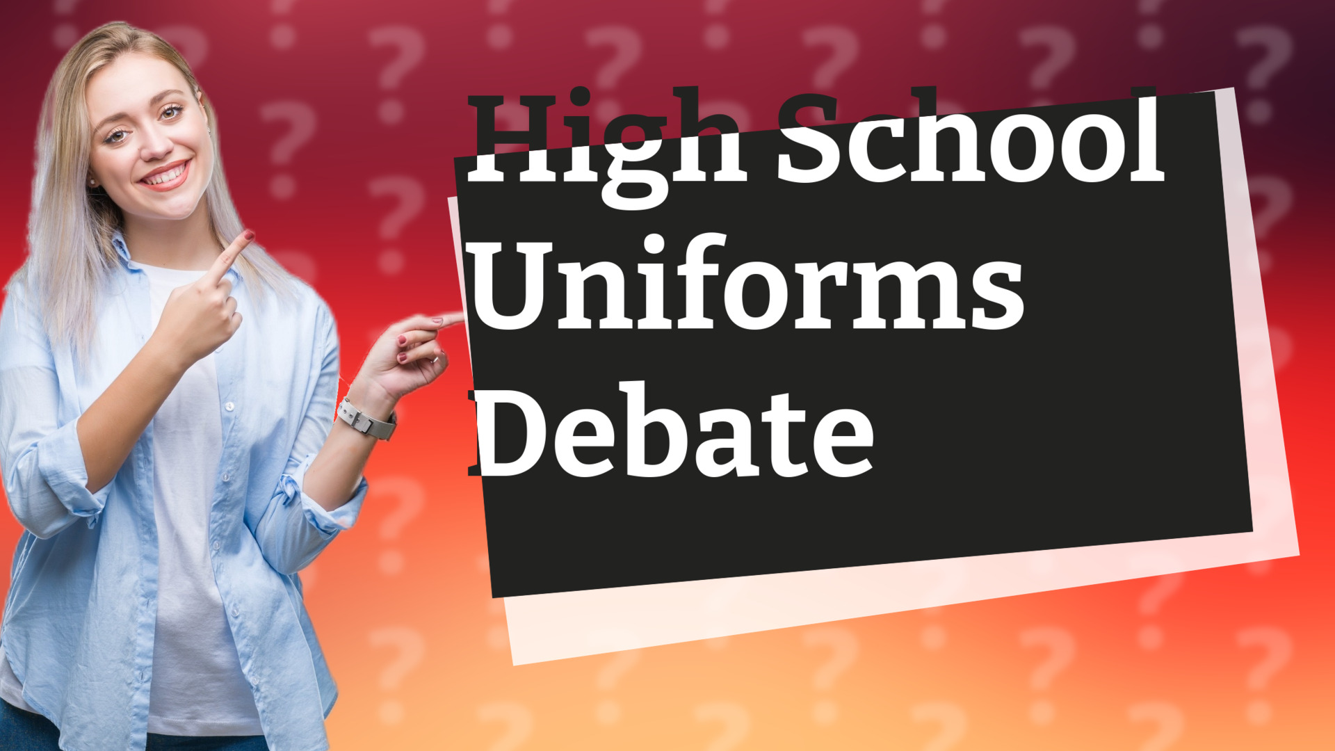 High School Uniforms Debate