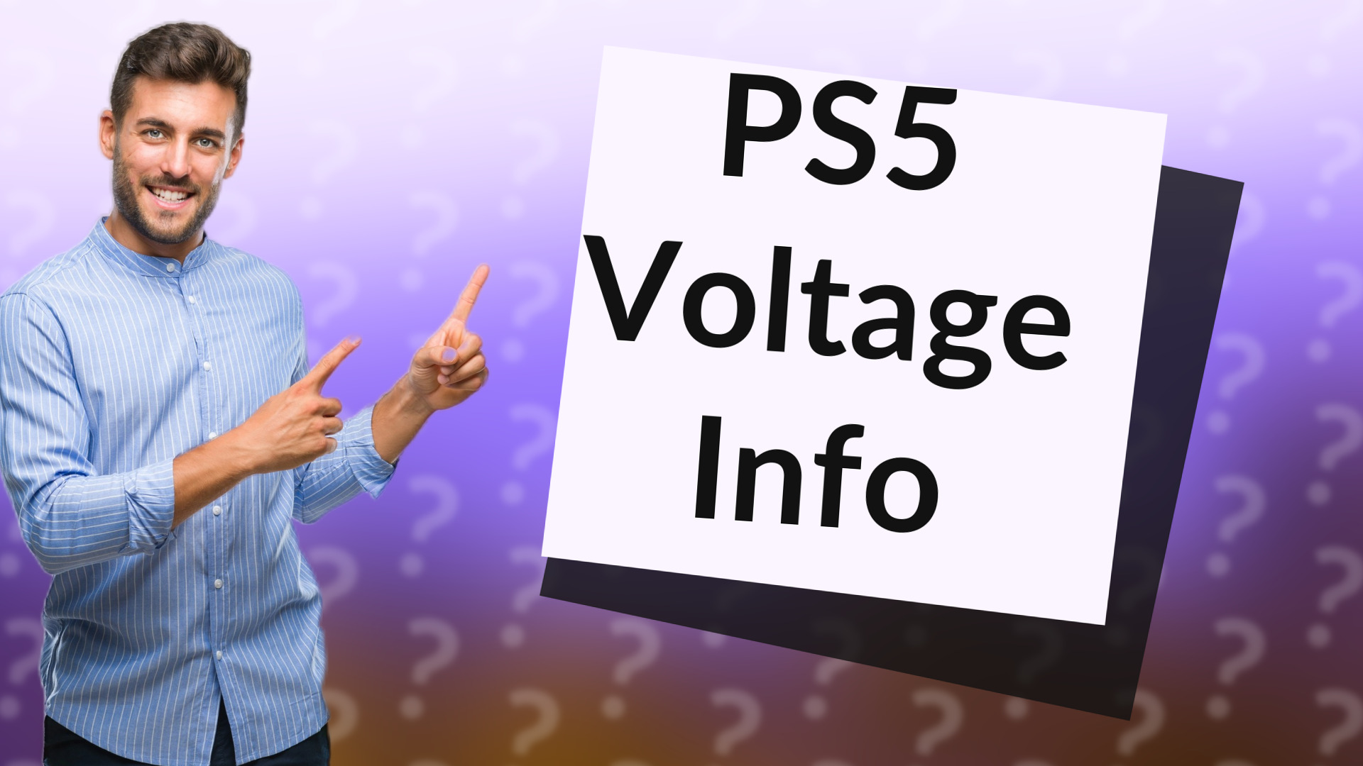 PS5 Voltage Info