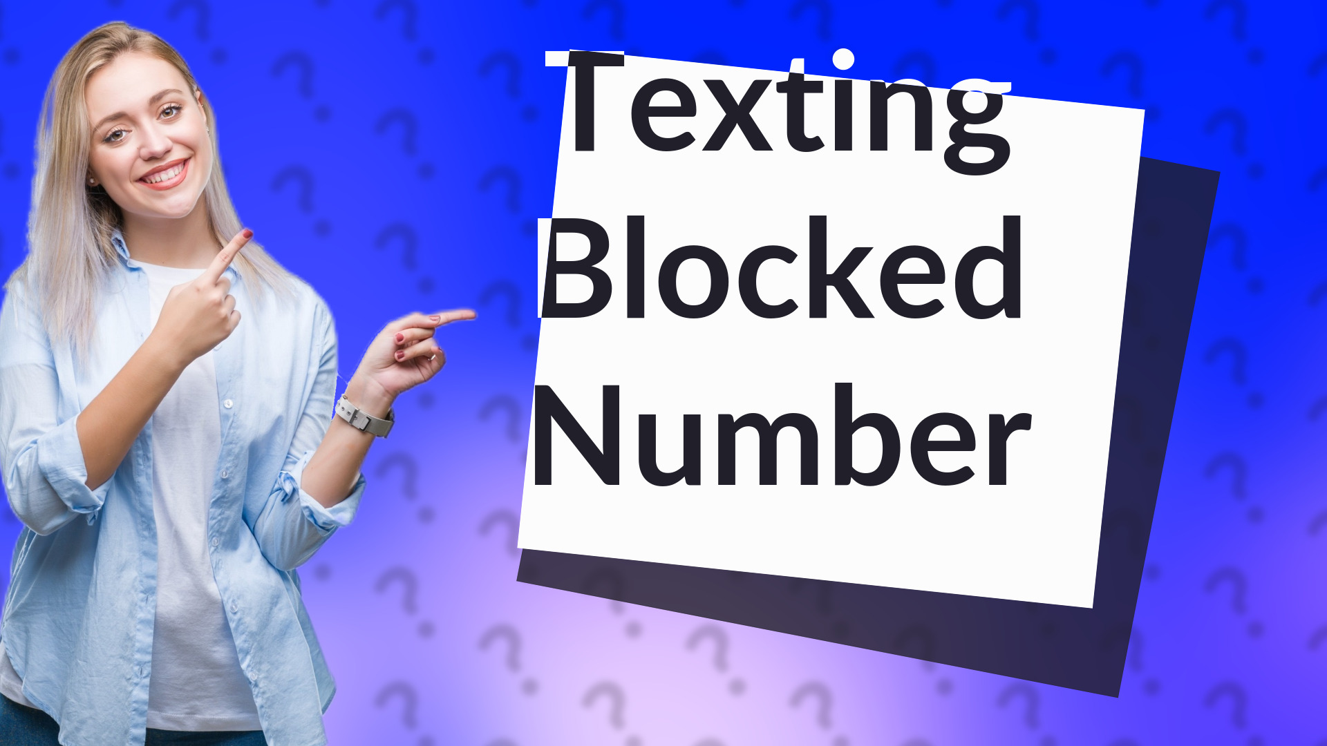 Texting Blocked Number