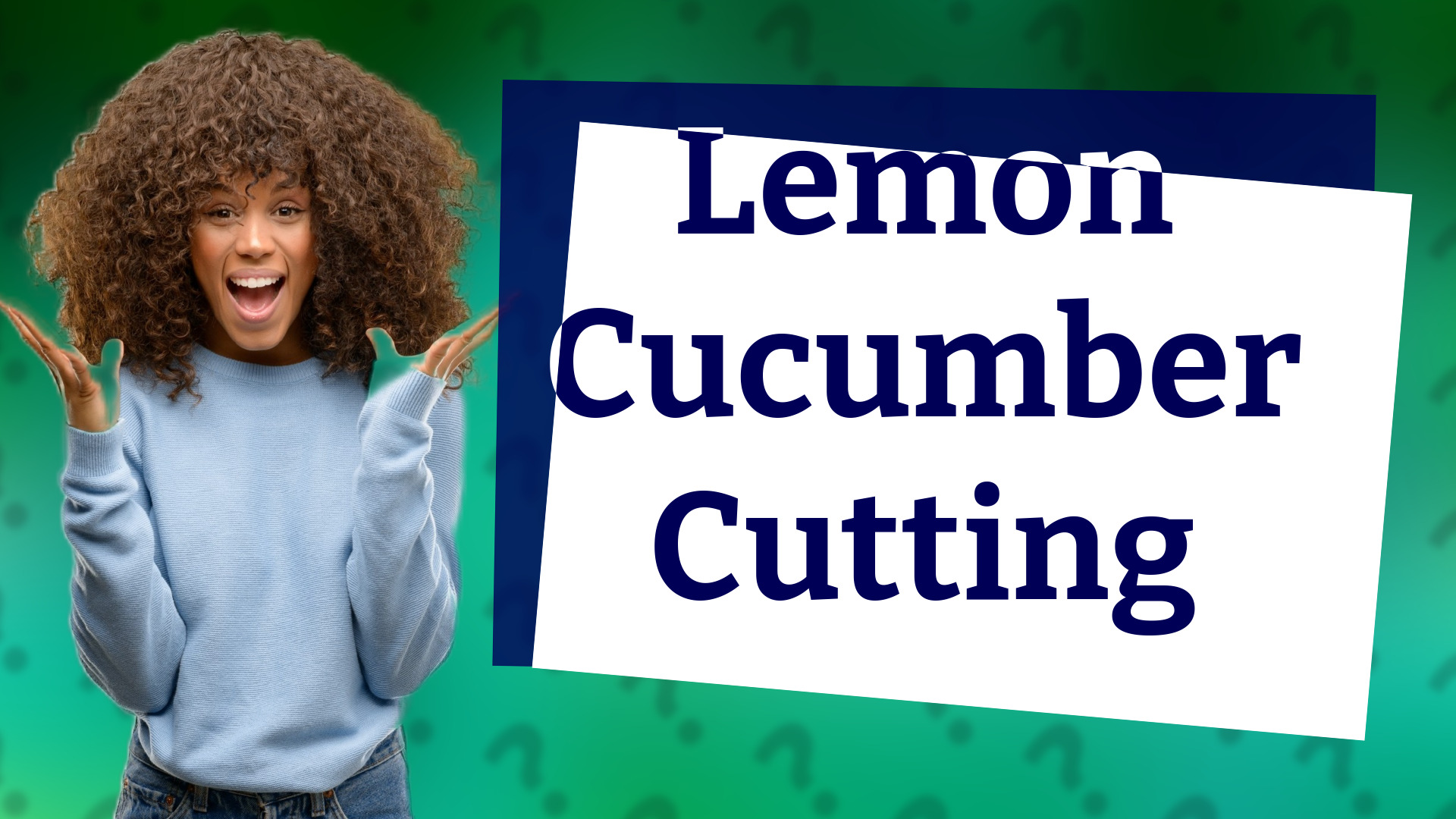 Lemon Cucumber Cutting