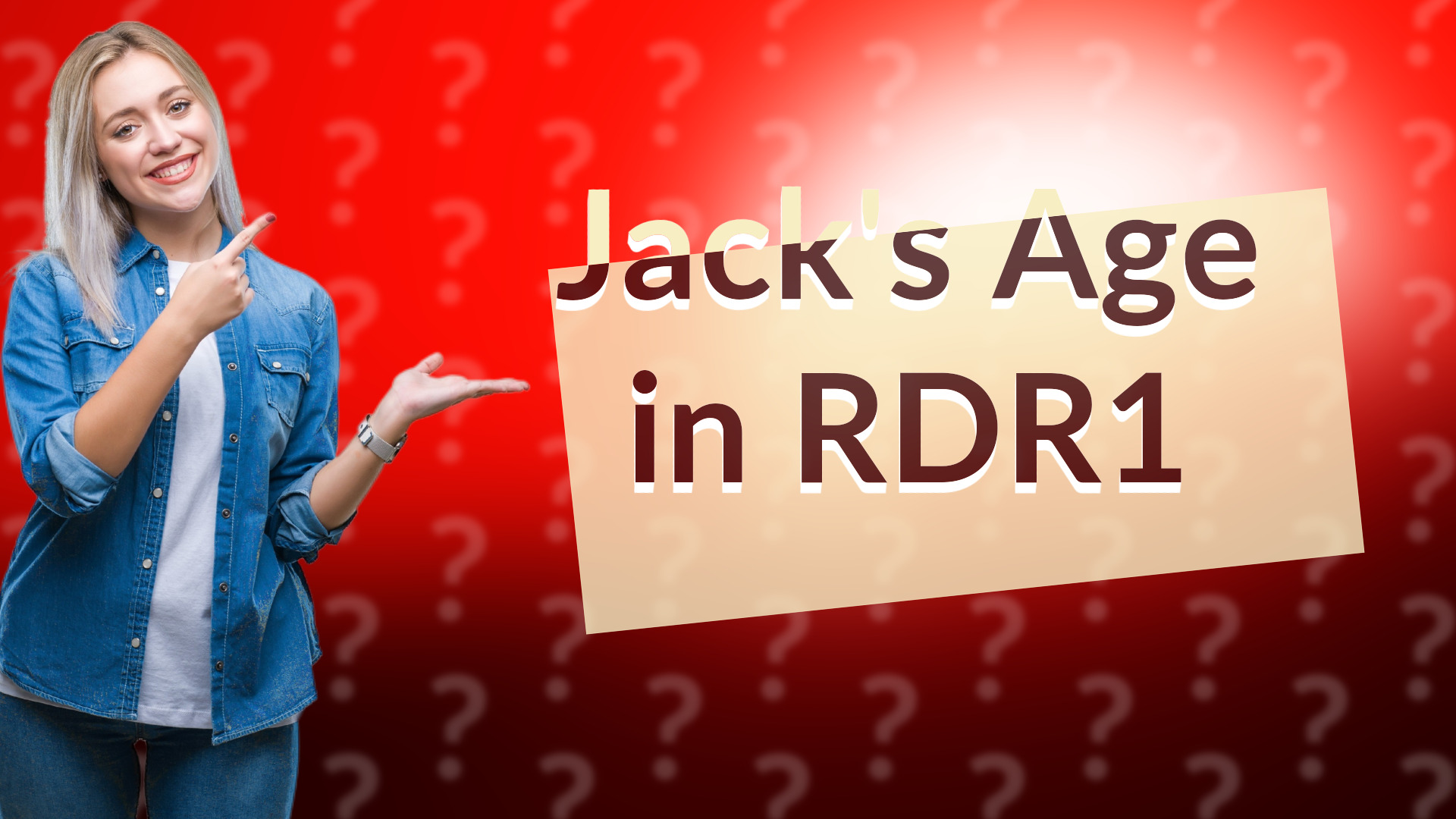 Jack's Age in RDR1