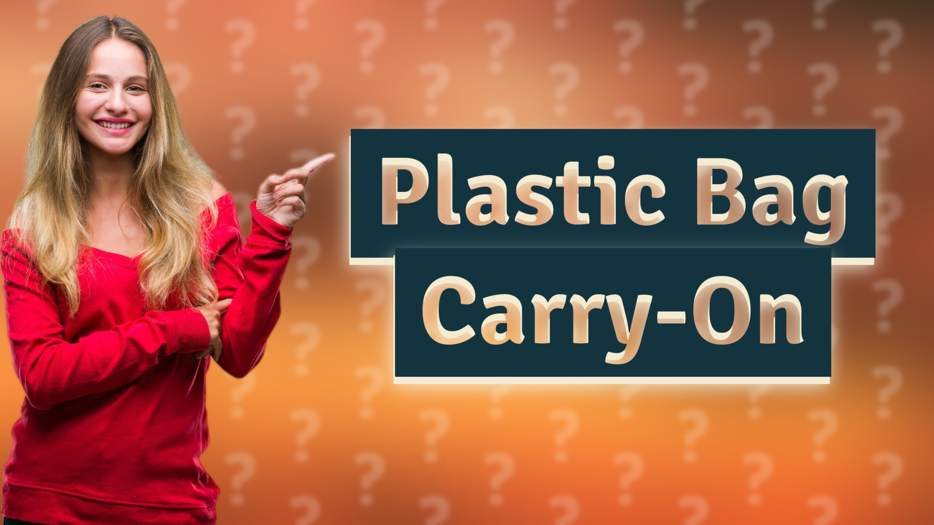 Plastic Bag Carry-On