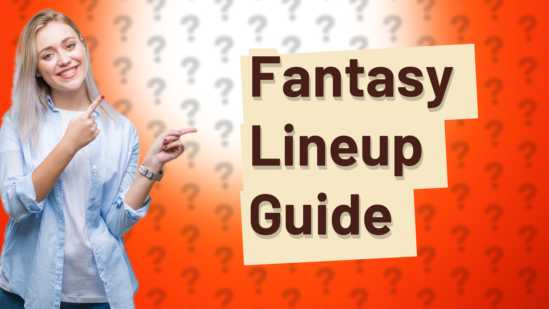 Fantasy Lineup Guide