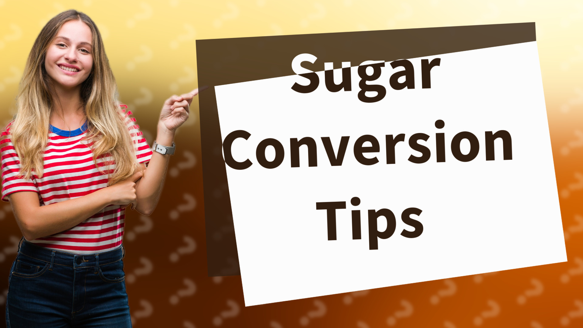 Sugar Conversion Tips