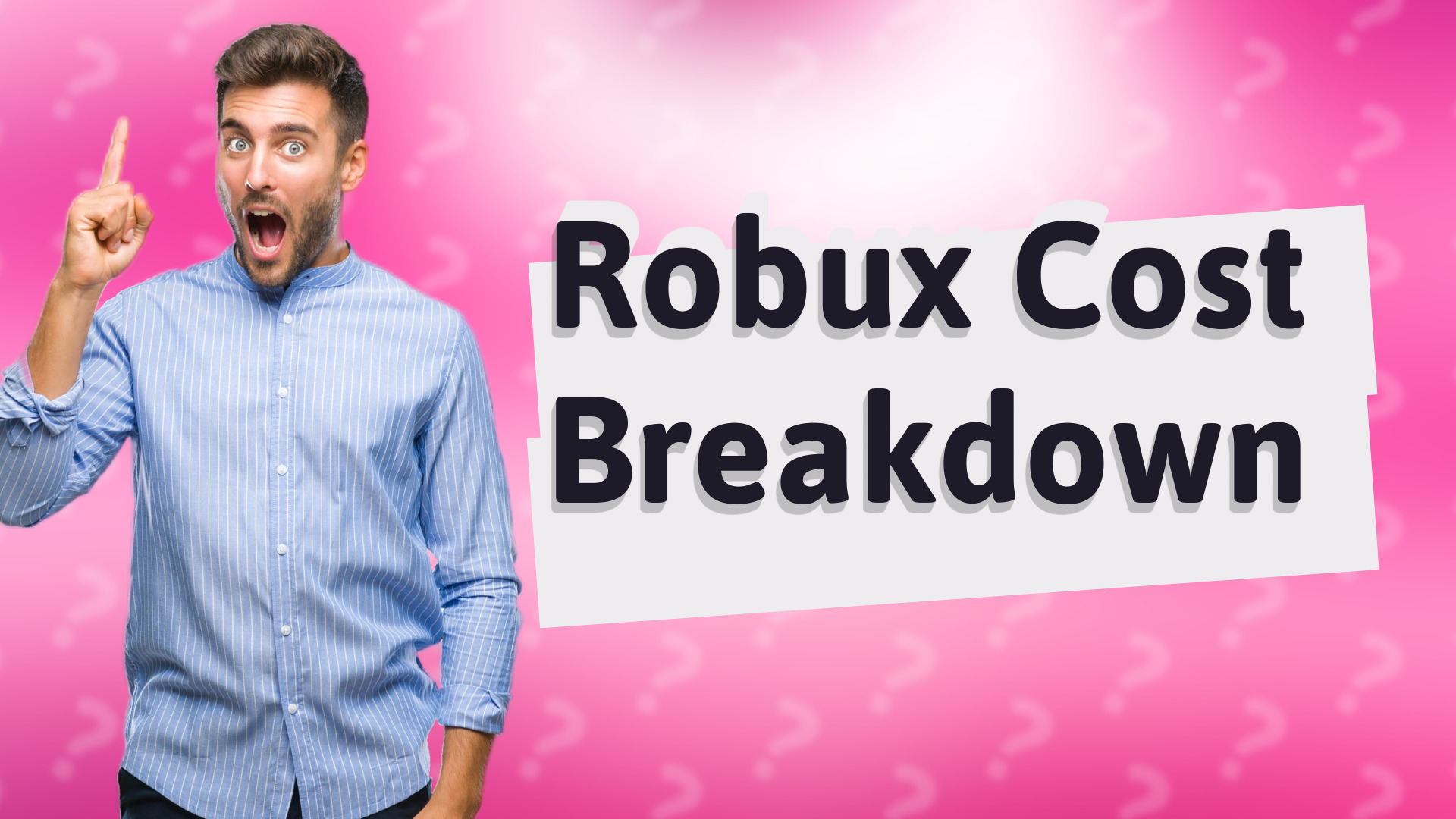 Robux Cost Breakdown