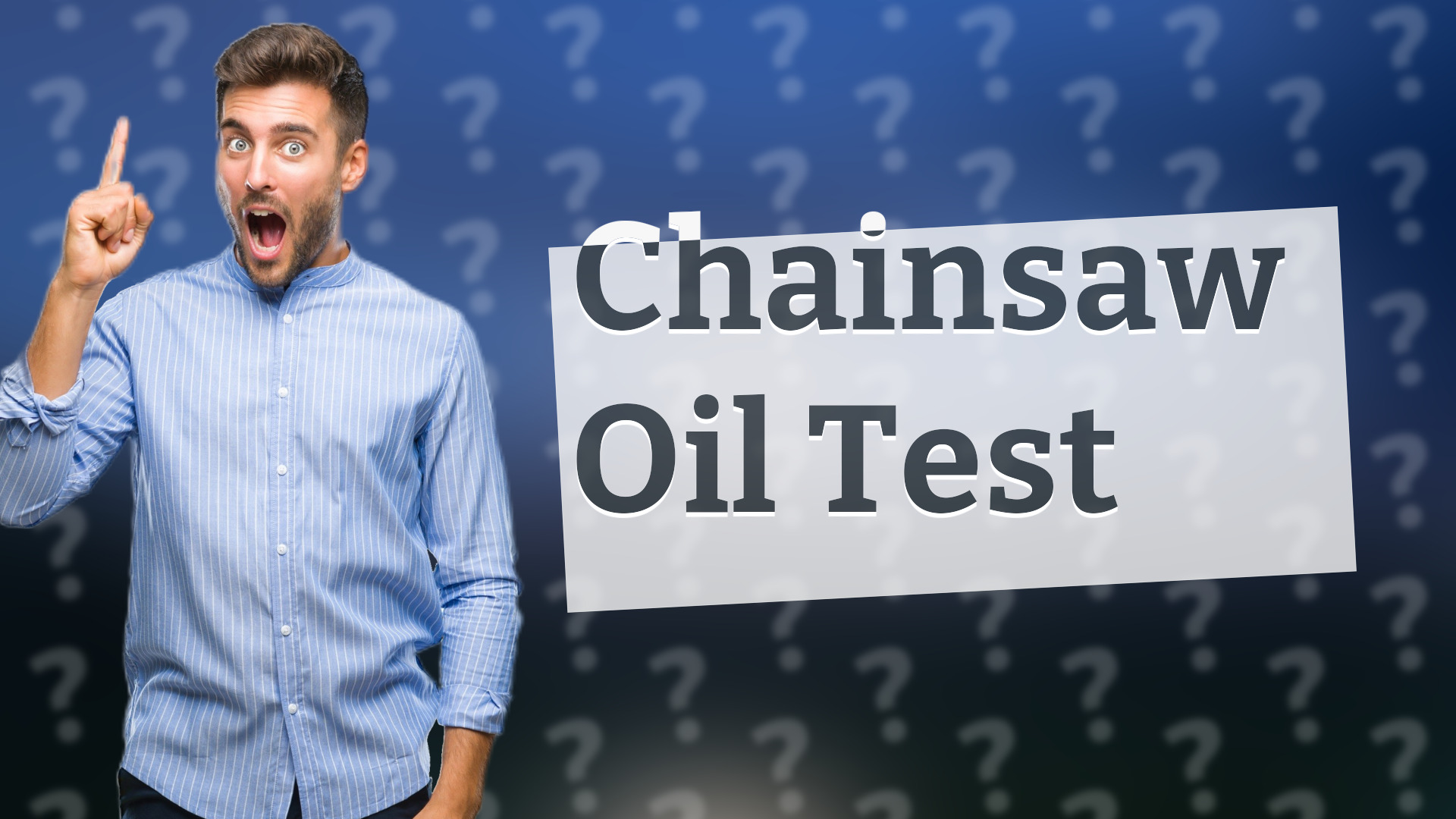Chainsaw Oil Test