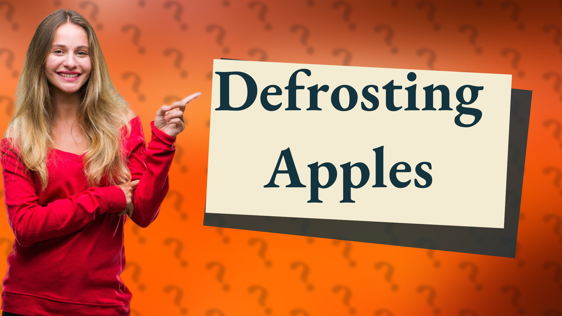 Defrosting Apples