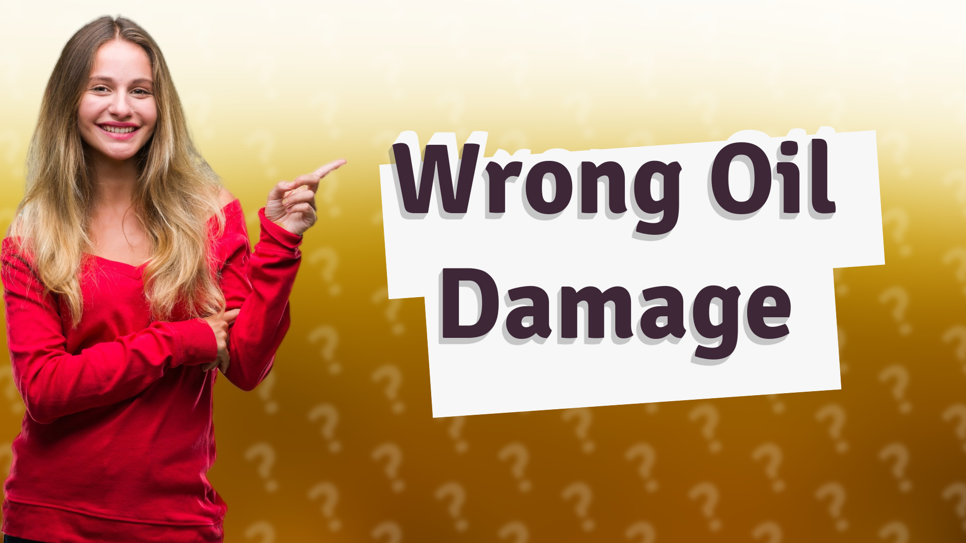 Wrong Oil Damage