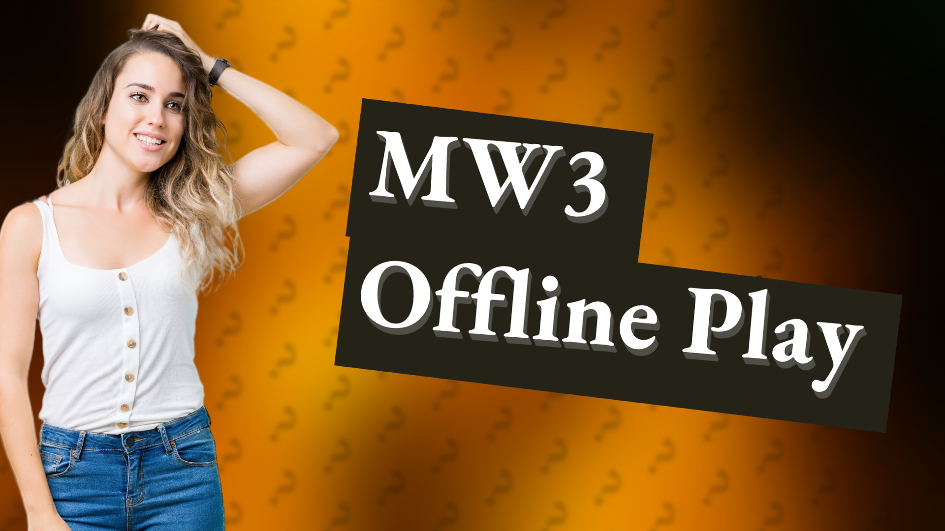 MW3 Offline Play