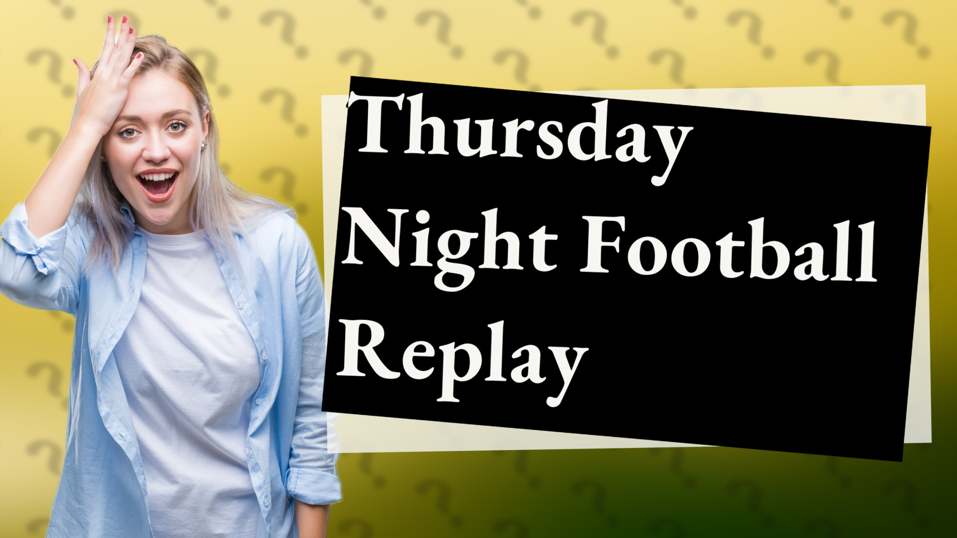 Thursday Night Football Replay