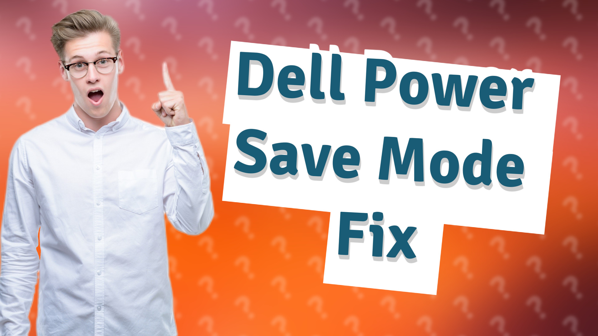 Dell Power Save Mode Fix