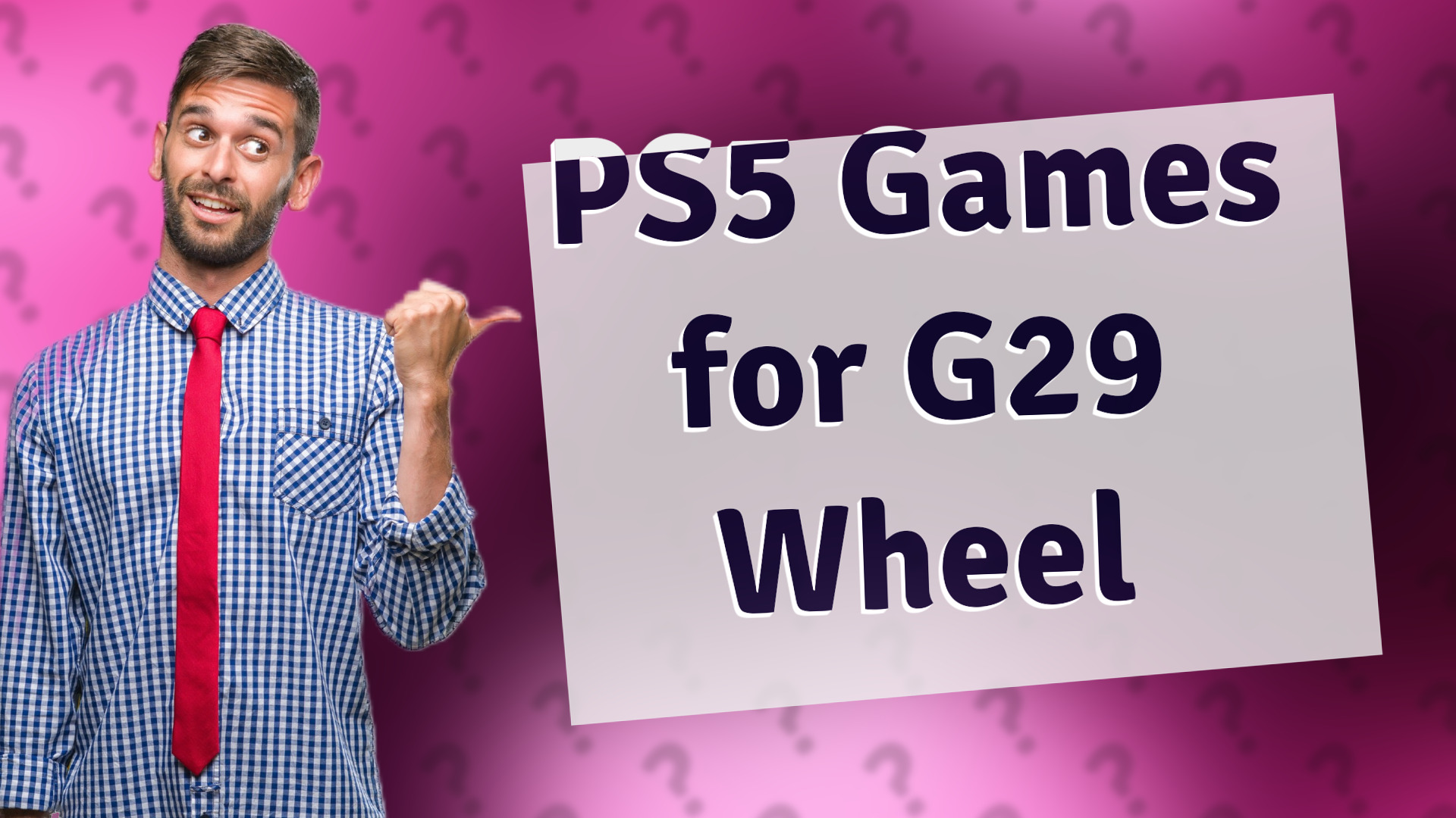 PS5 Games for G29 Wheel