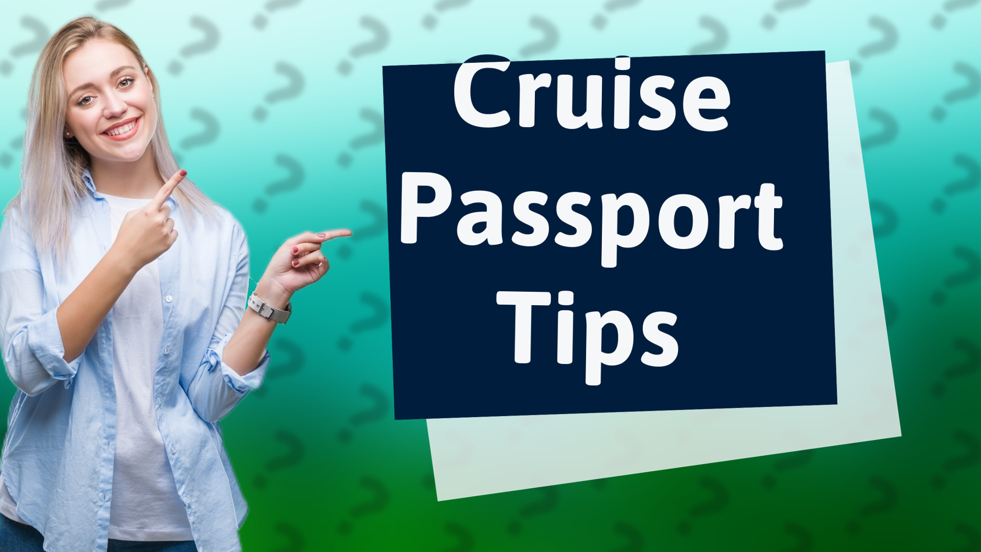 Cruise Passport Tips