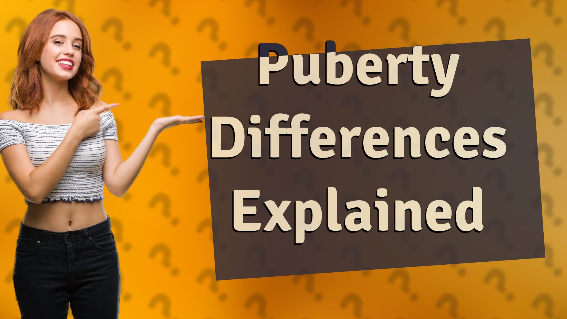 Puberty Differences Explained