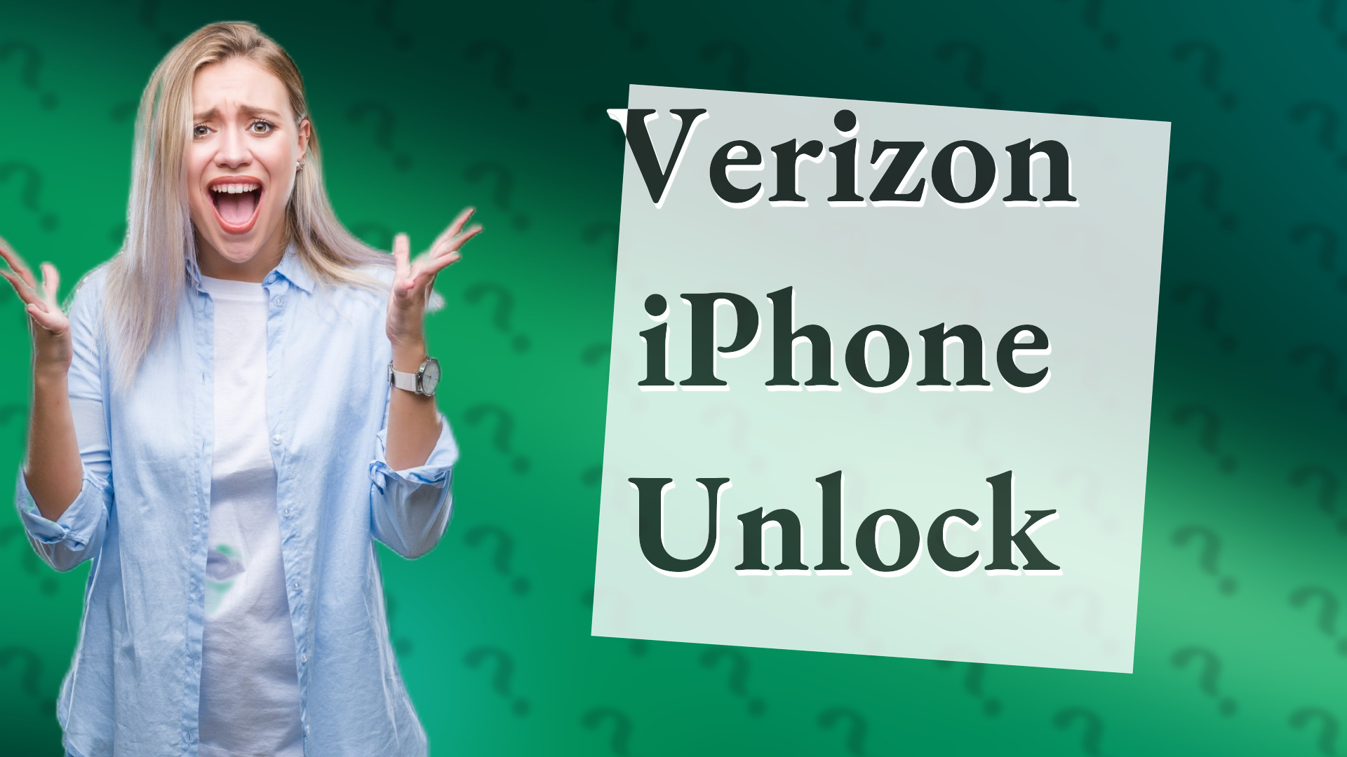 Verizon iPhone Unlock