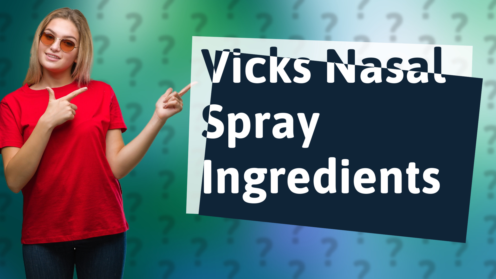 Vicks Nasal Spray Ingredients