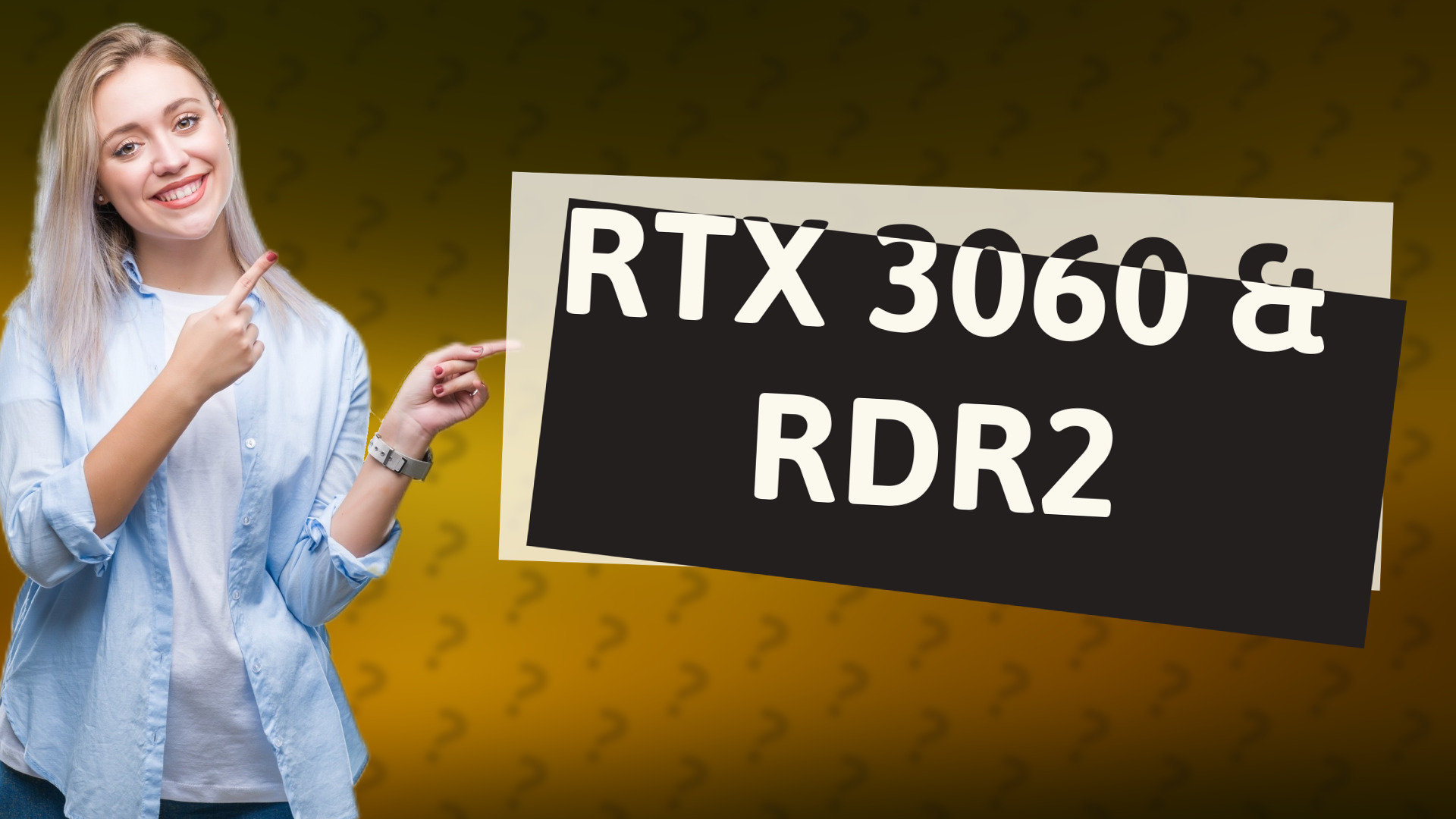 RTX 3060 & RDR2
