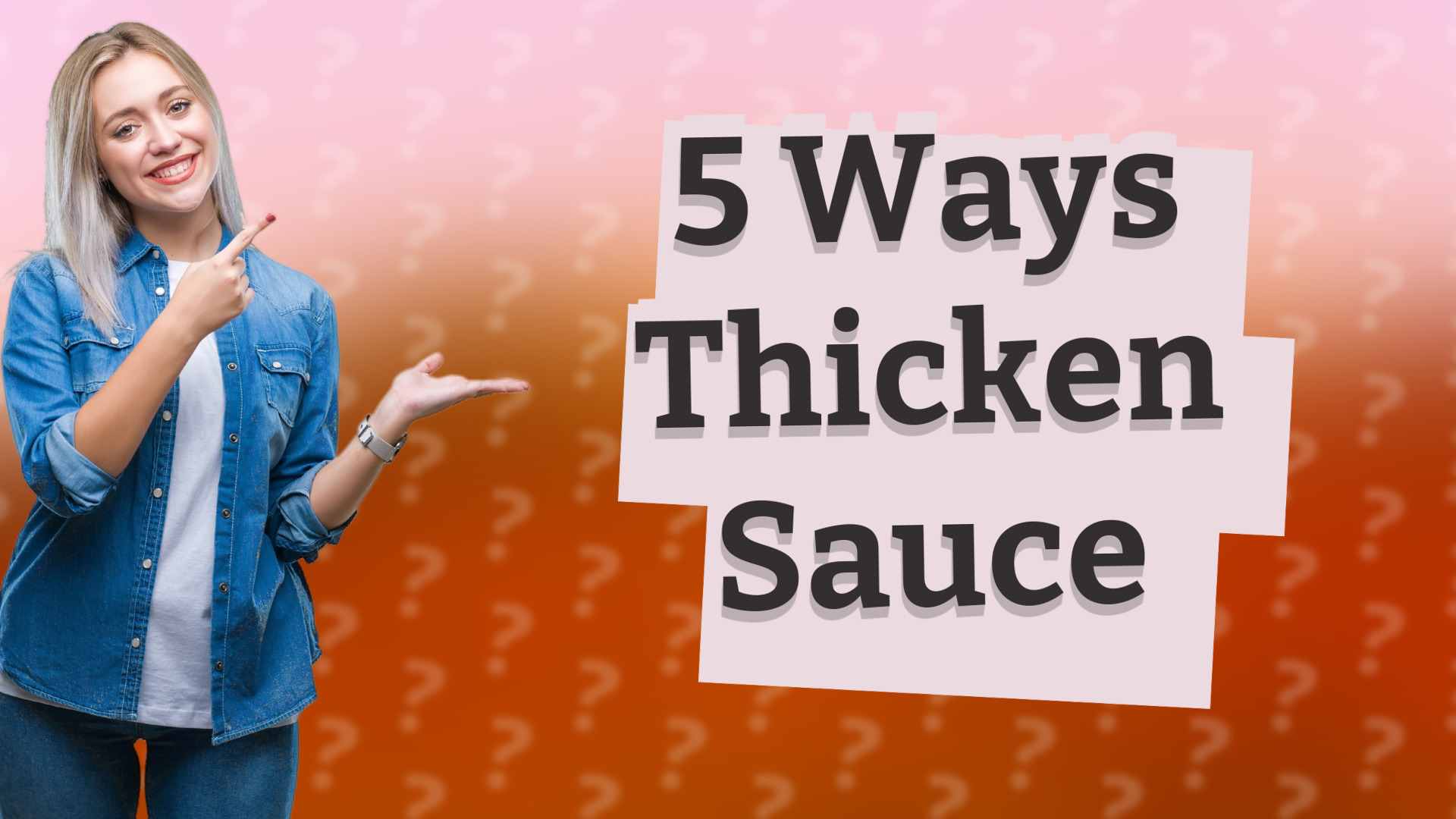 5 Ways Thicken Sauce