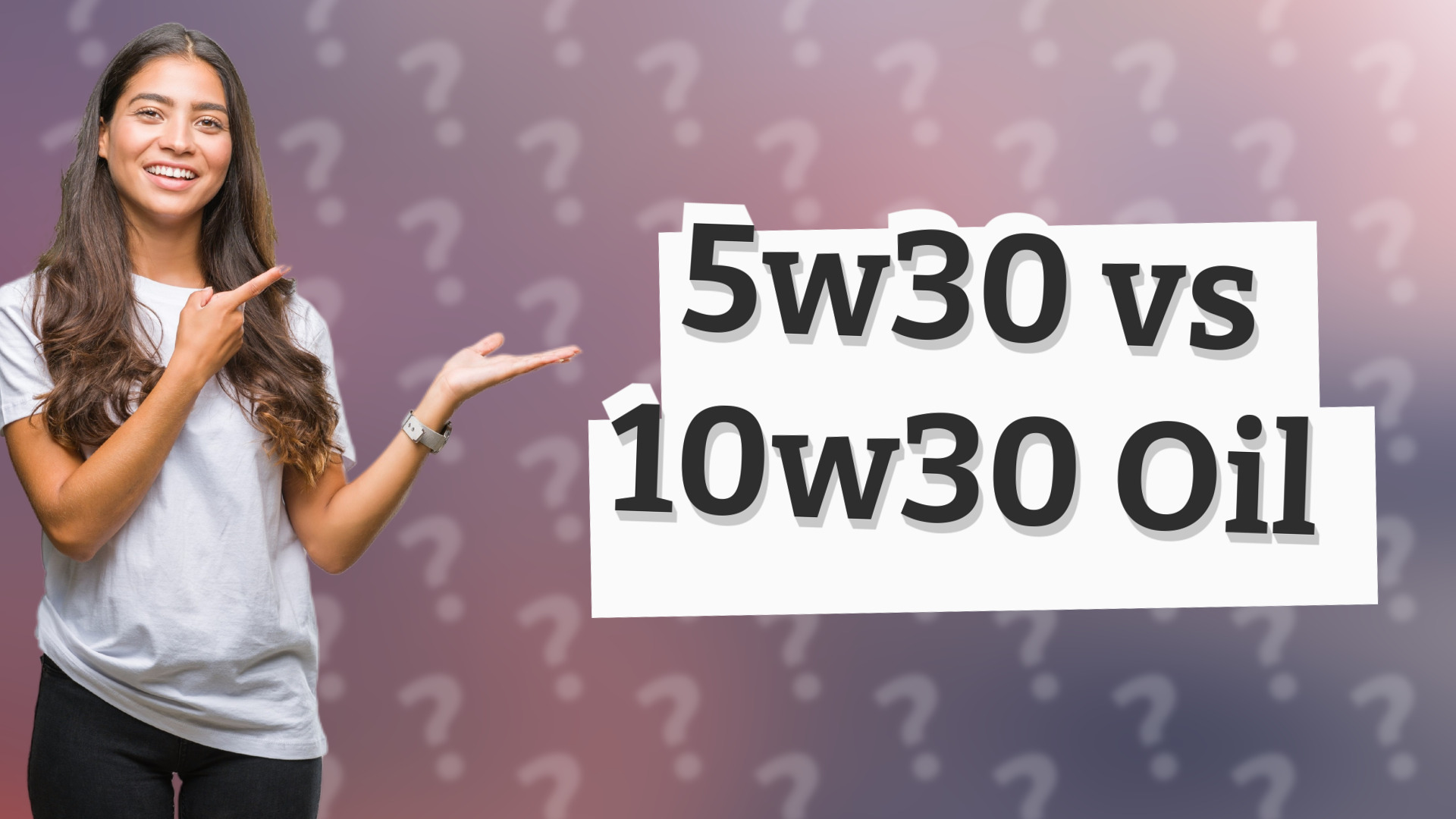 5w30 vs 10w30 Oil