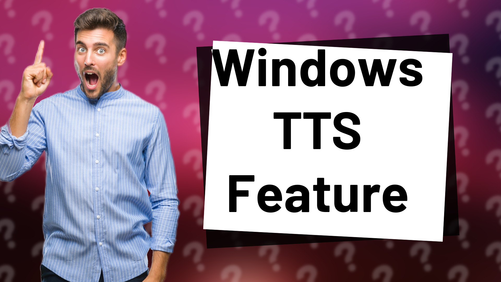 Windows TTS Feature