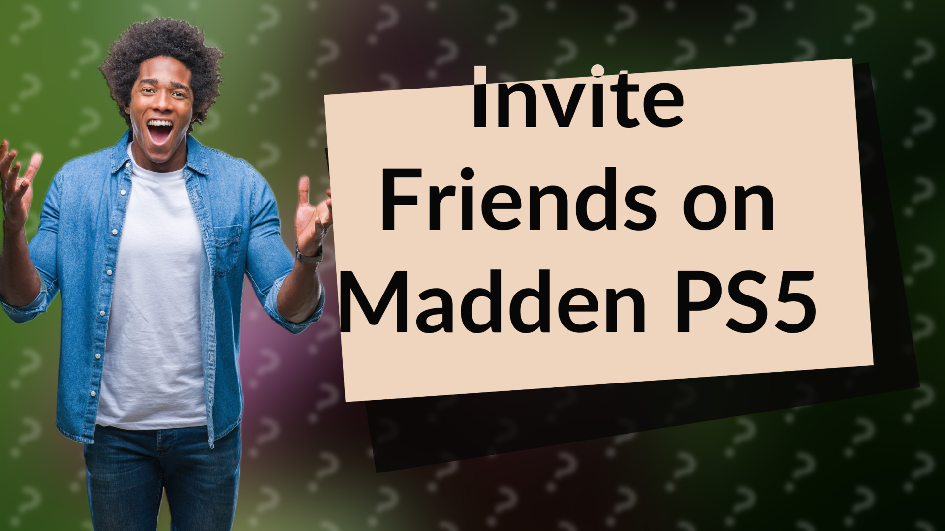 Invite Friends on Madden PS5