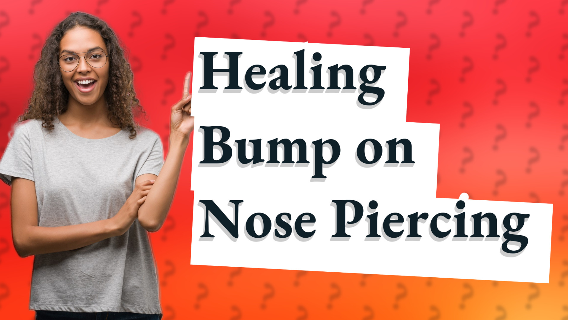 Healing Bump on Nose Piercing
