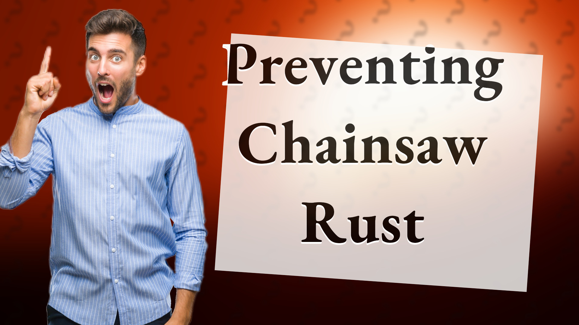Preventing Chainsaw Rust