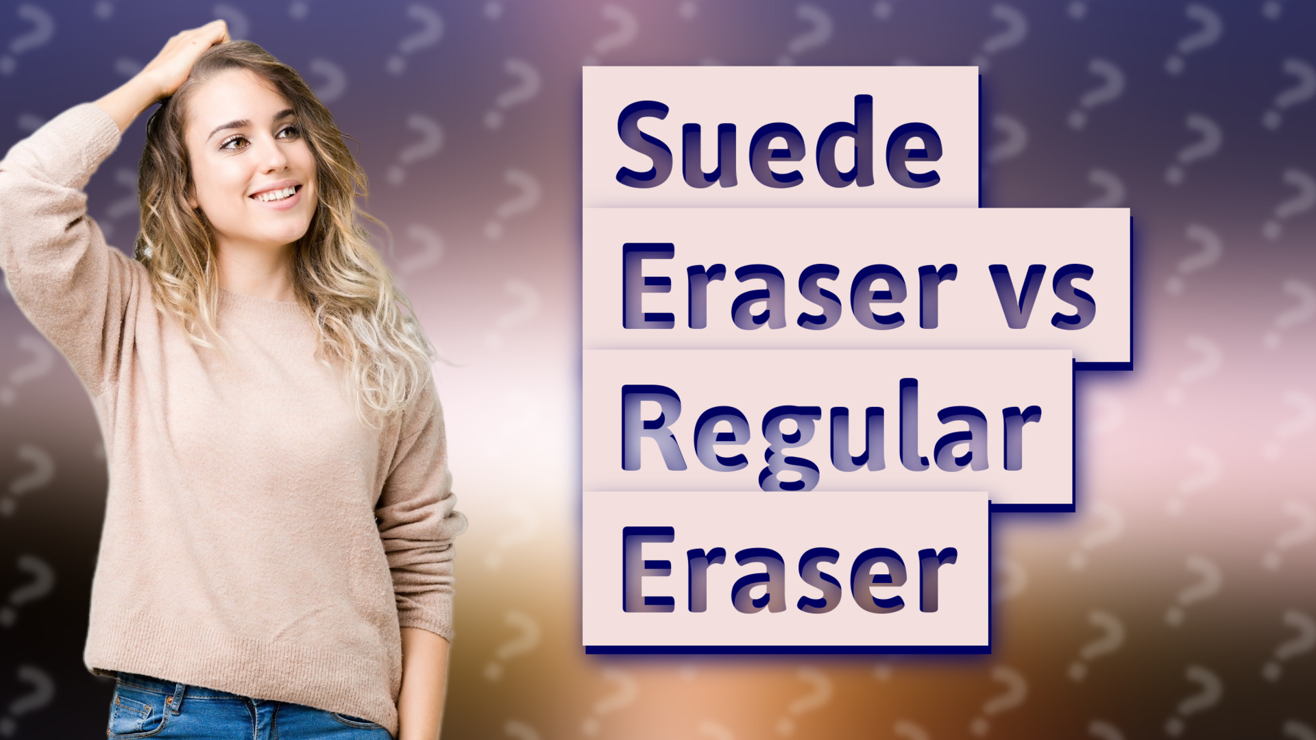 Suede Eraser vs Regular Eraser