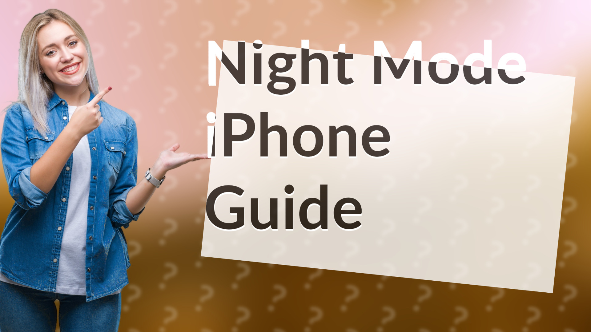Night Mode iPhone Guide