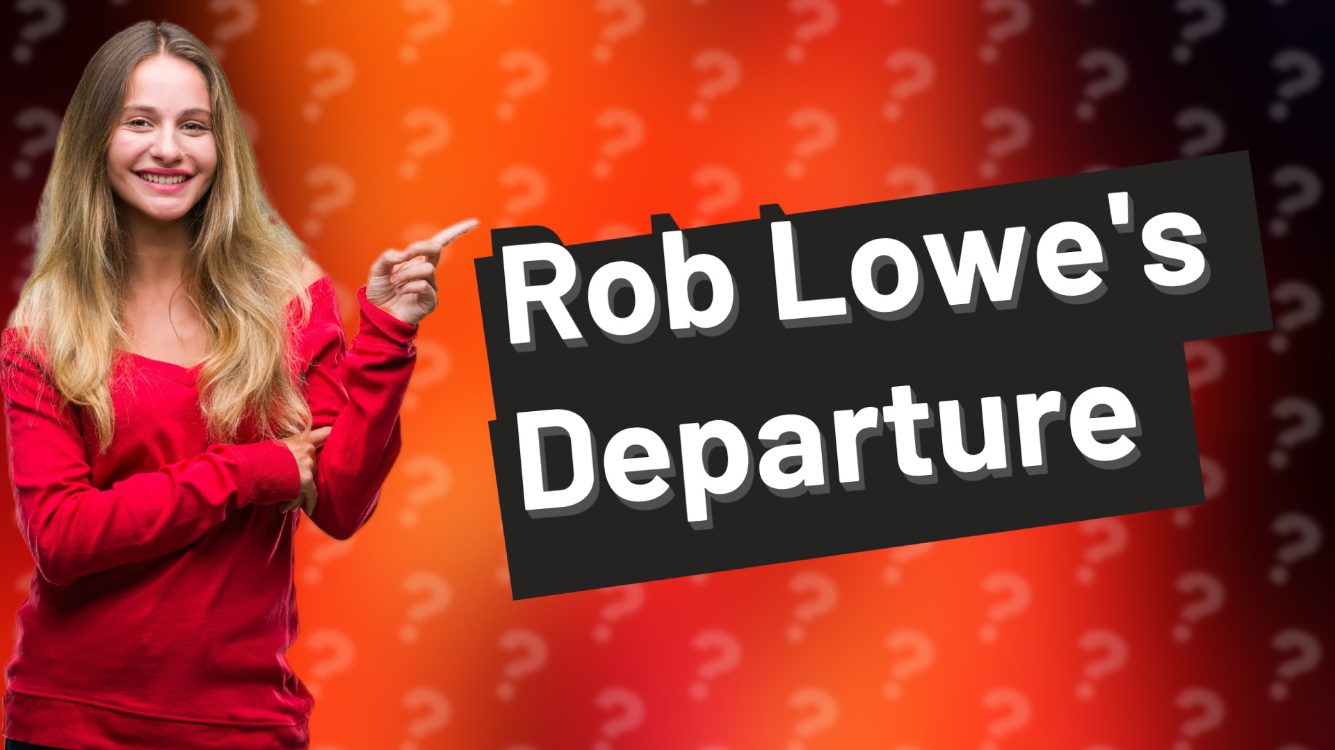 Rob Lowe's Departure