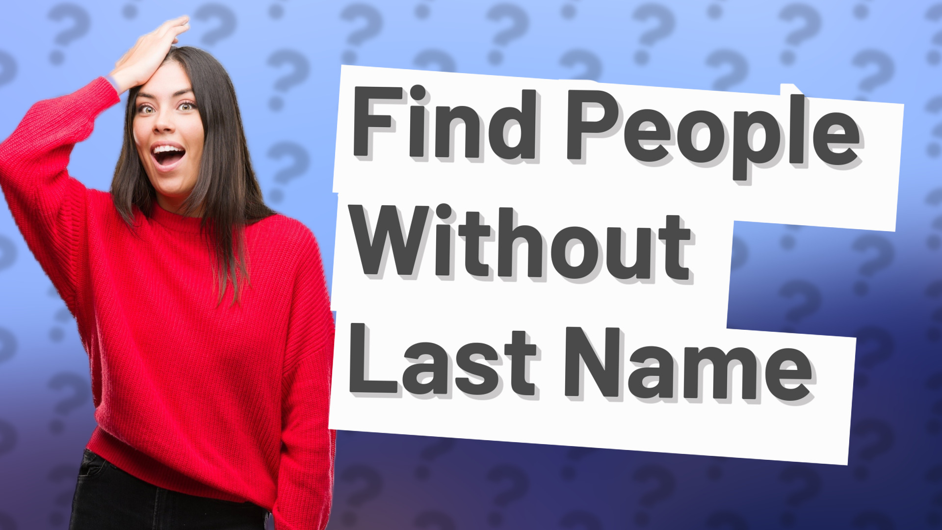 Find People Without Last Name