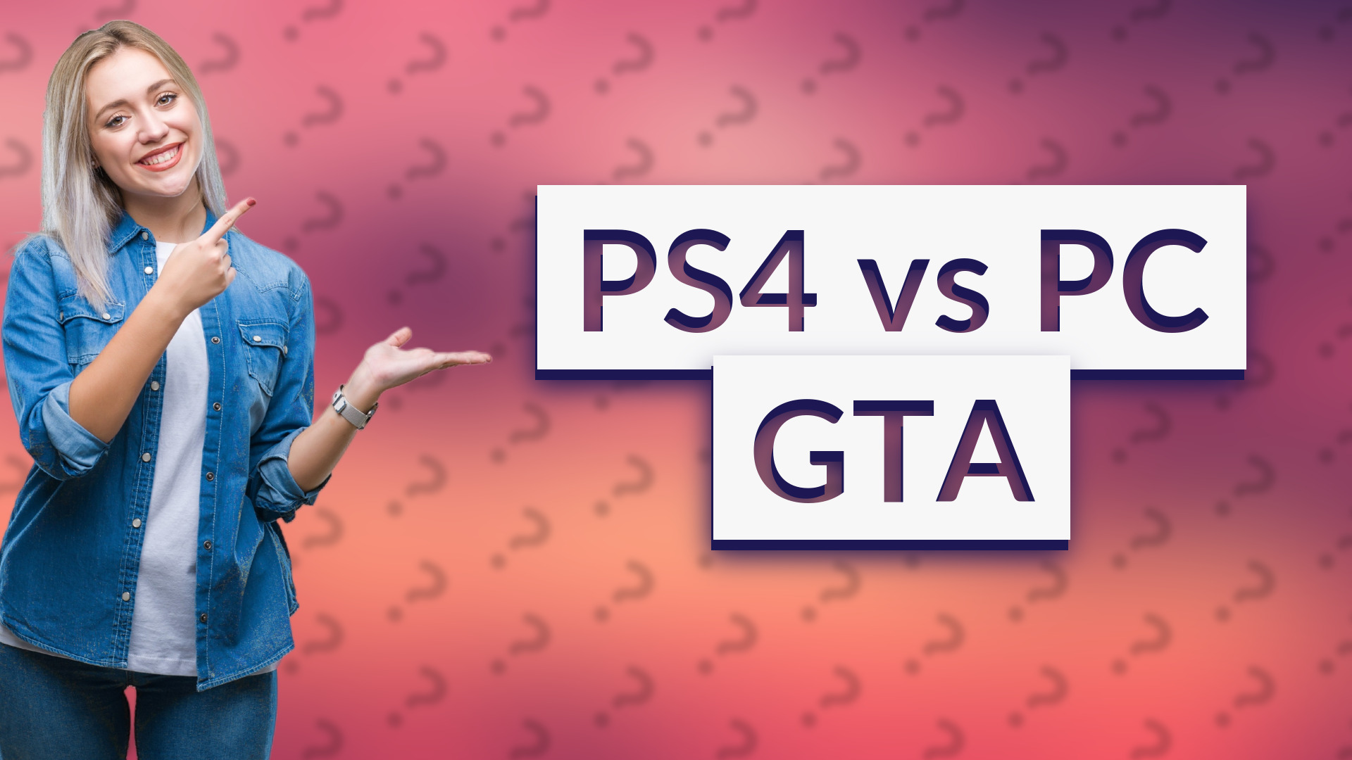 PS4 vs PC GTA