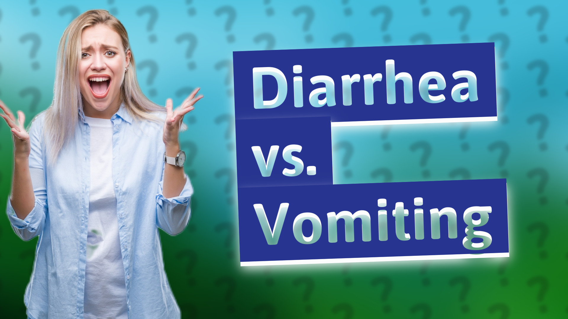Diarrhea vs. Vomiting