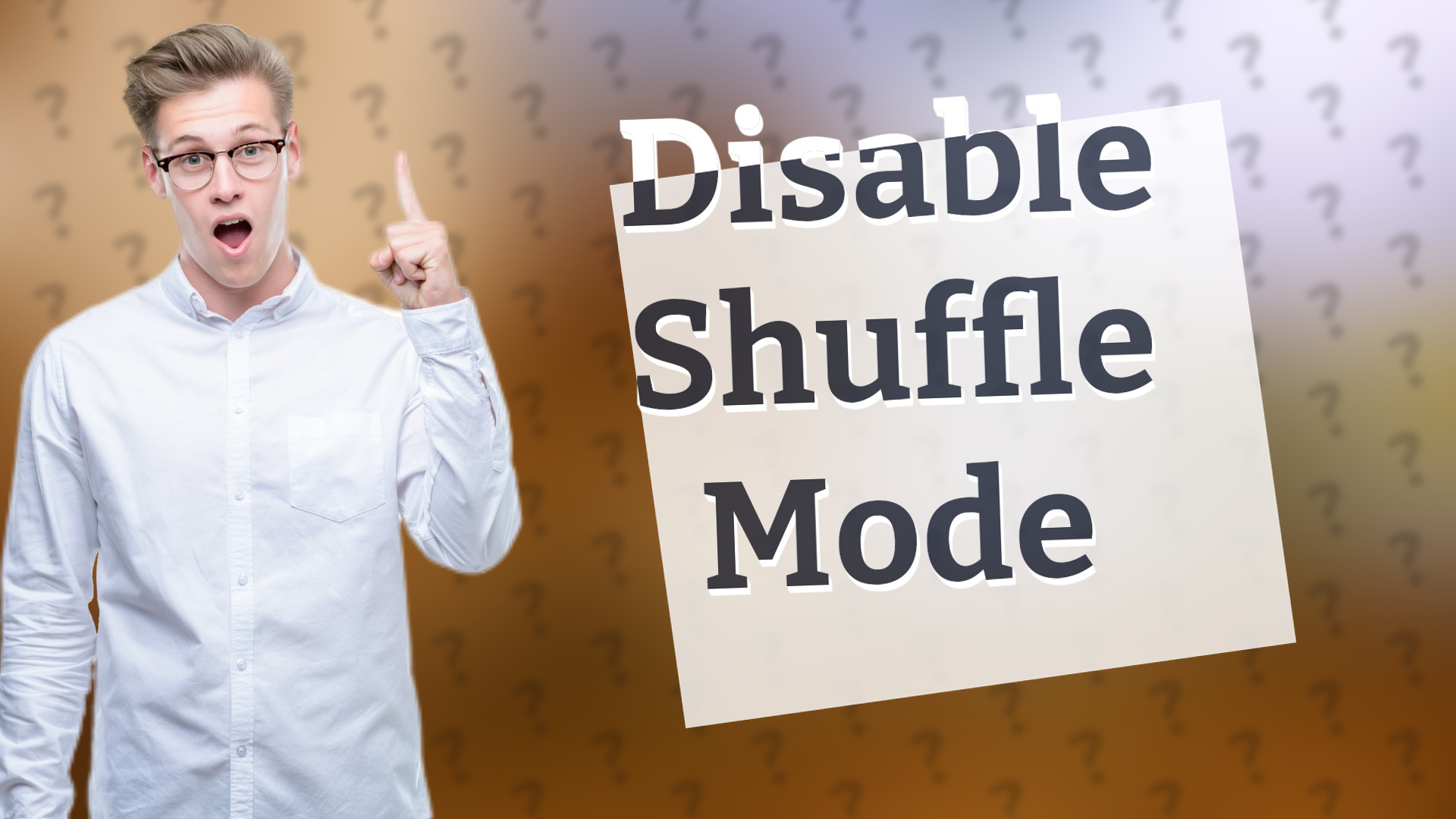 Disable Shuffle Mode