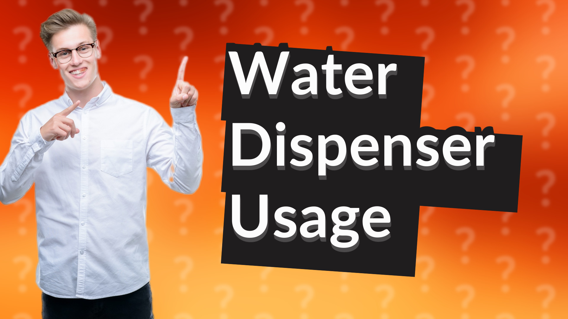 Water Dispenser Usage