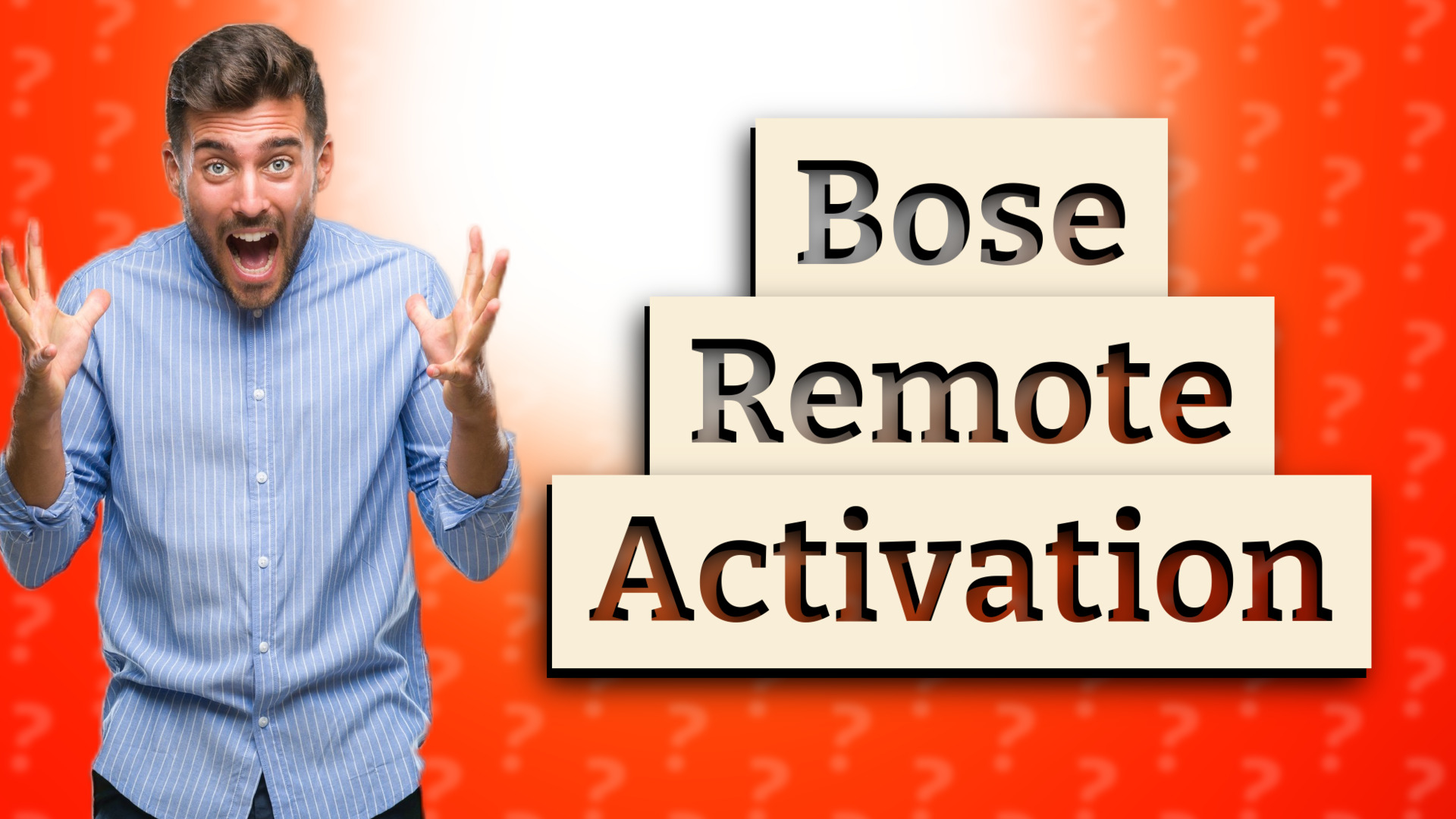 Bose Remote Activation