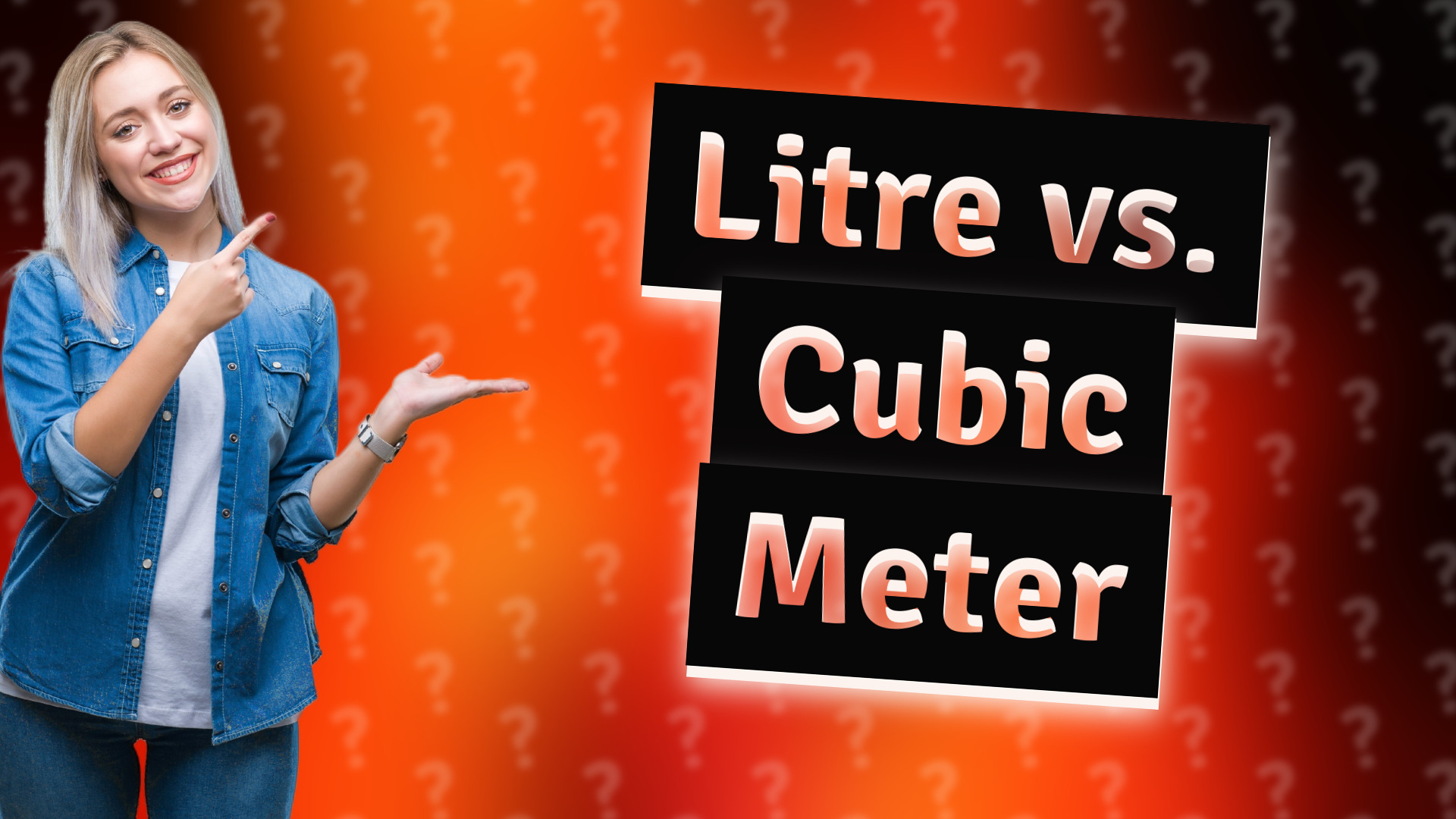 Litre vs. Cubic Meter