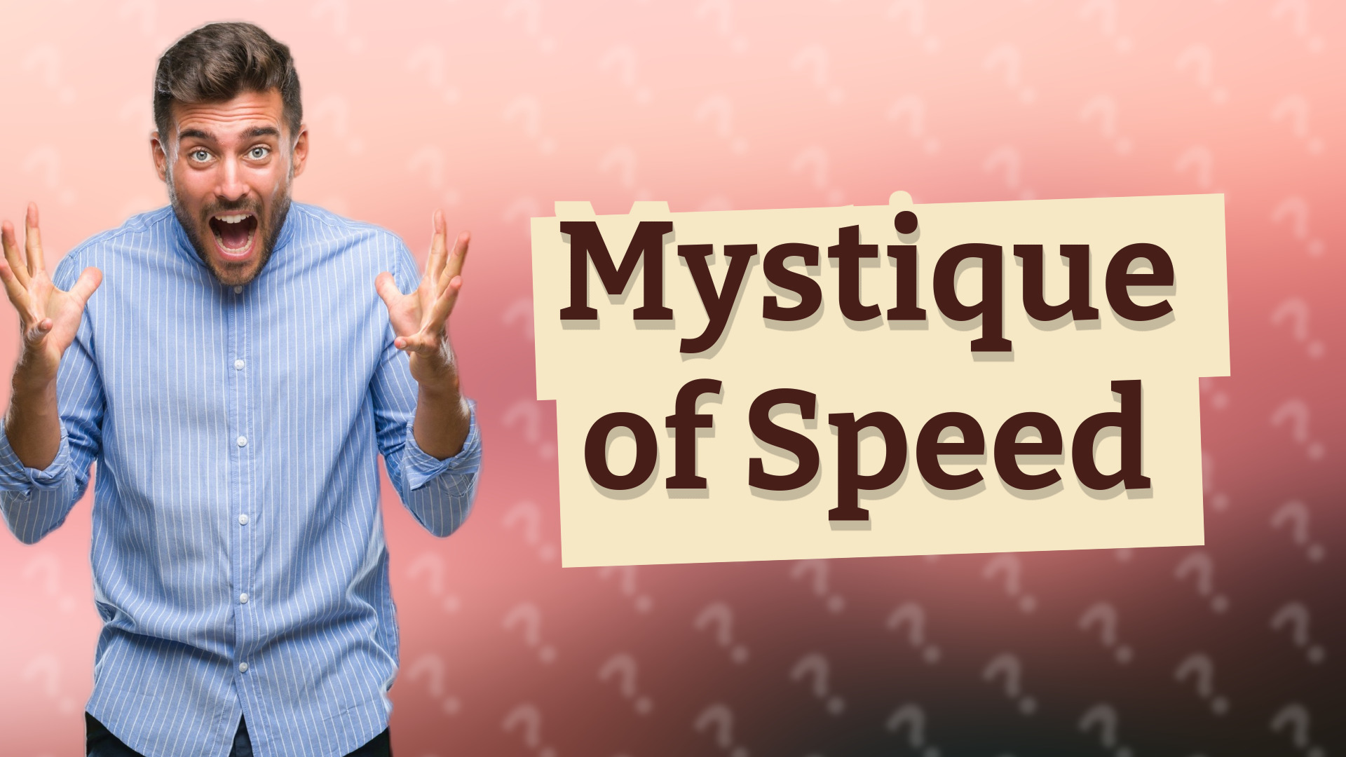 Mystique of Speed