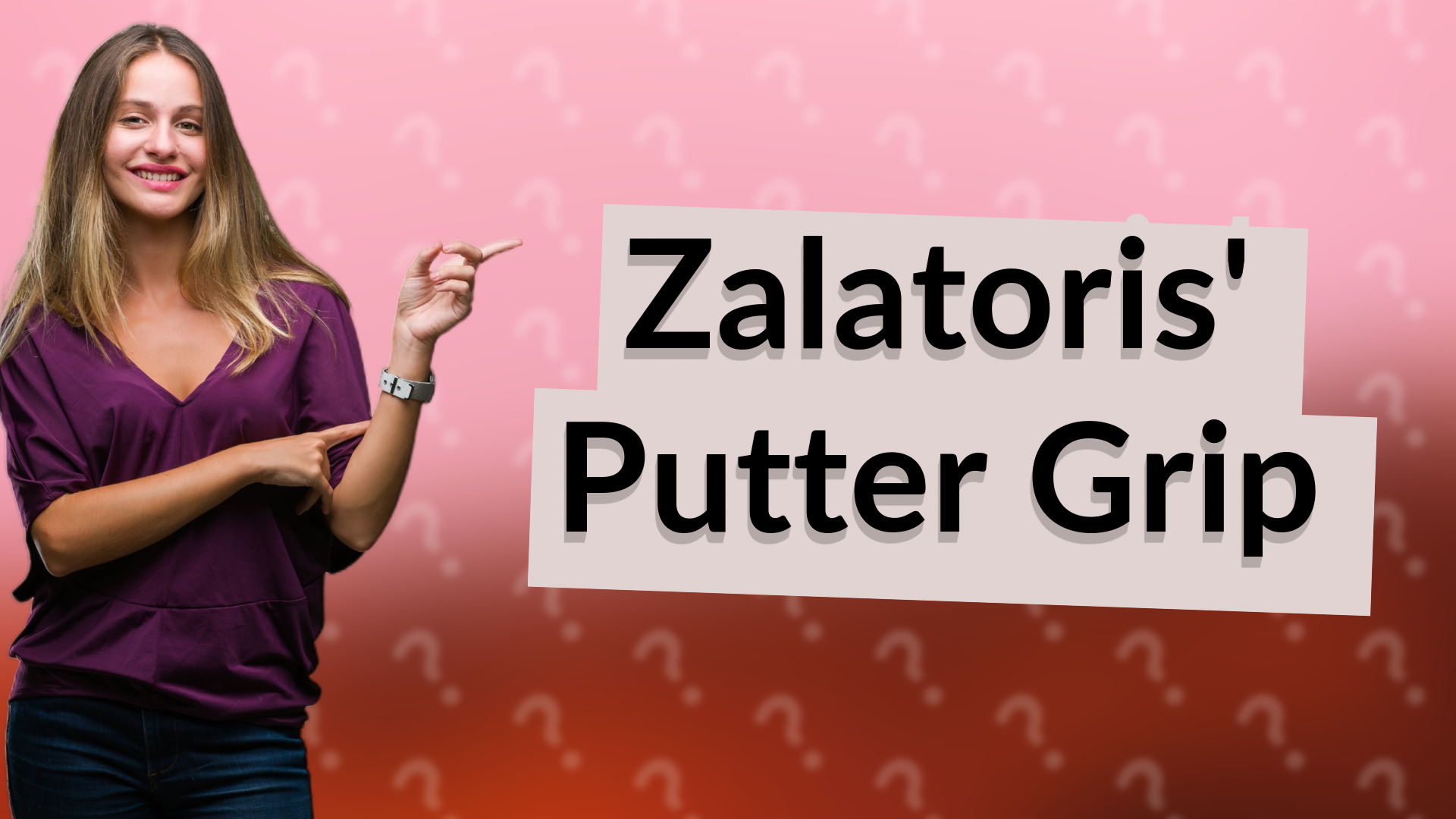 Zalatoris' Putter Grip