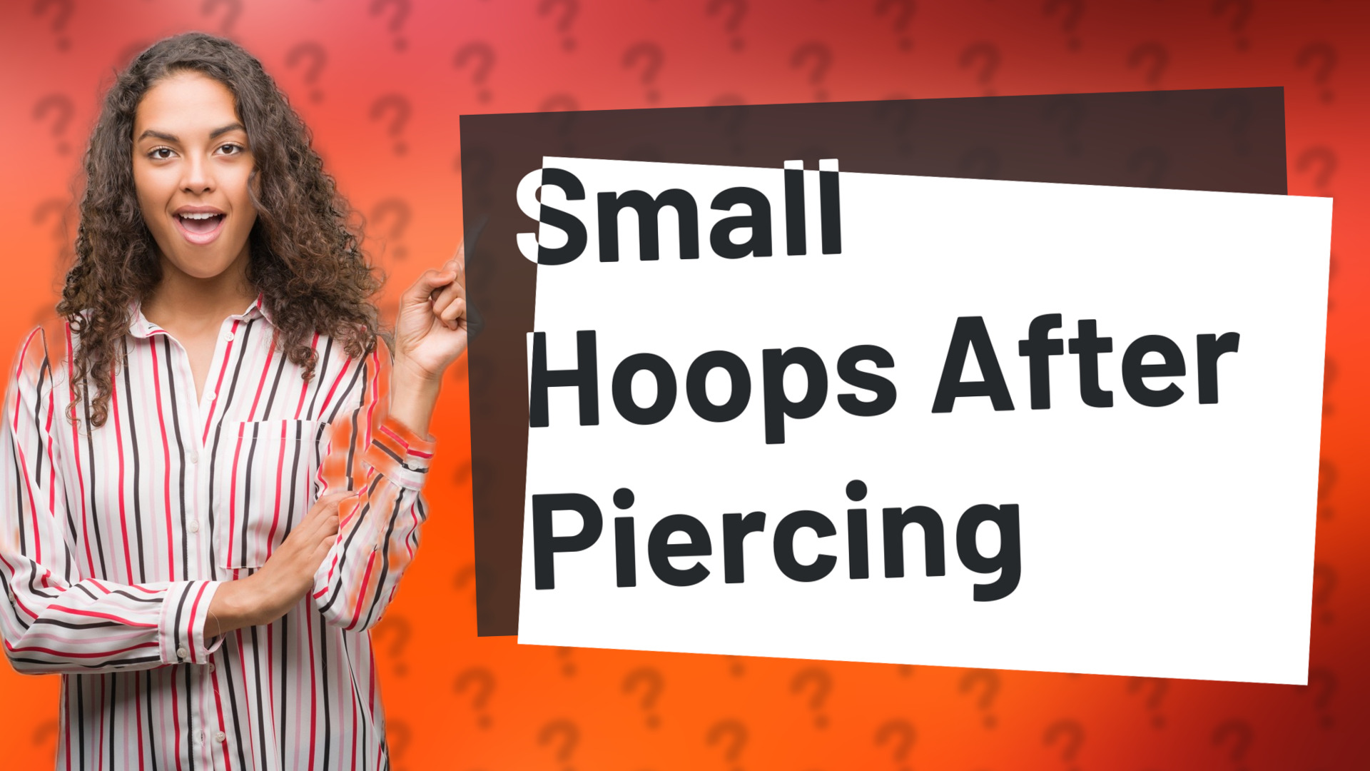 Small Hoops After Piercing
