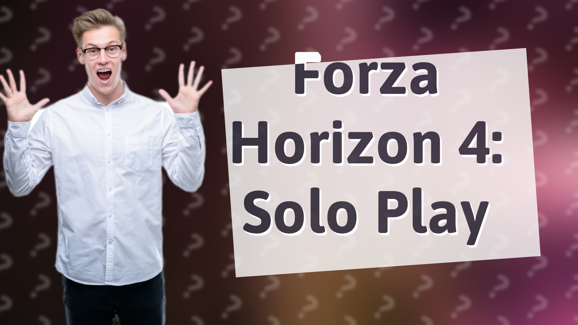Forza Horizon 4: Solo Play