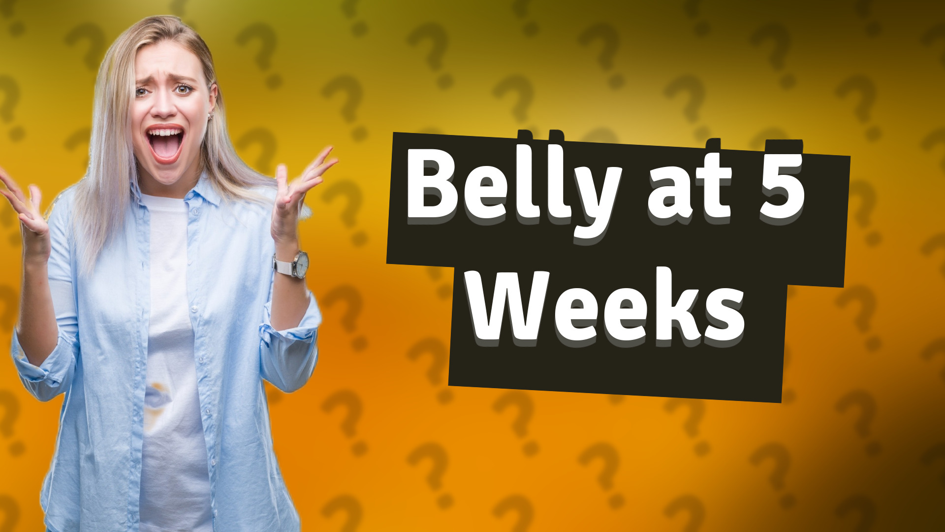 Belly at 5 Weeks