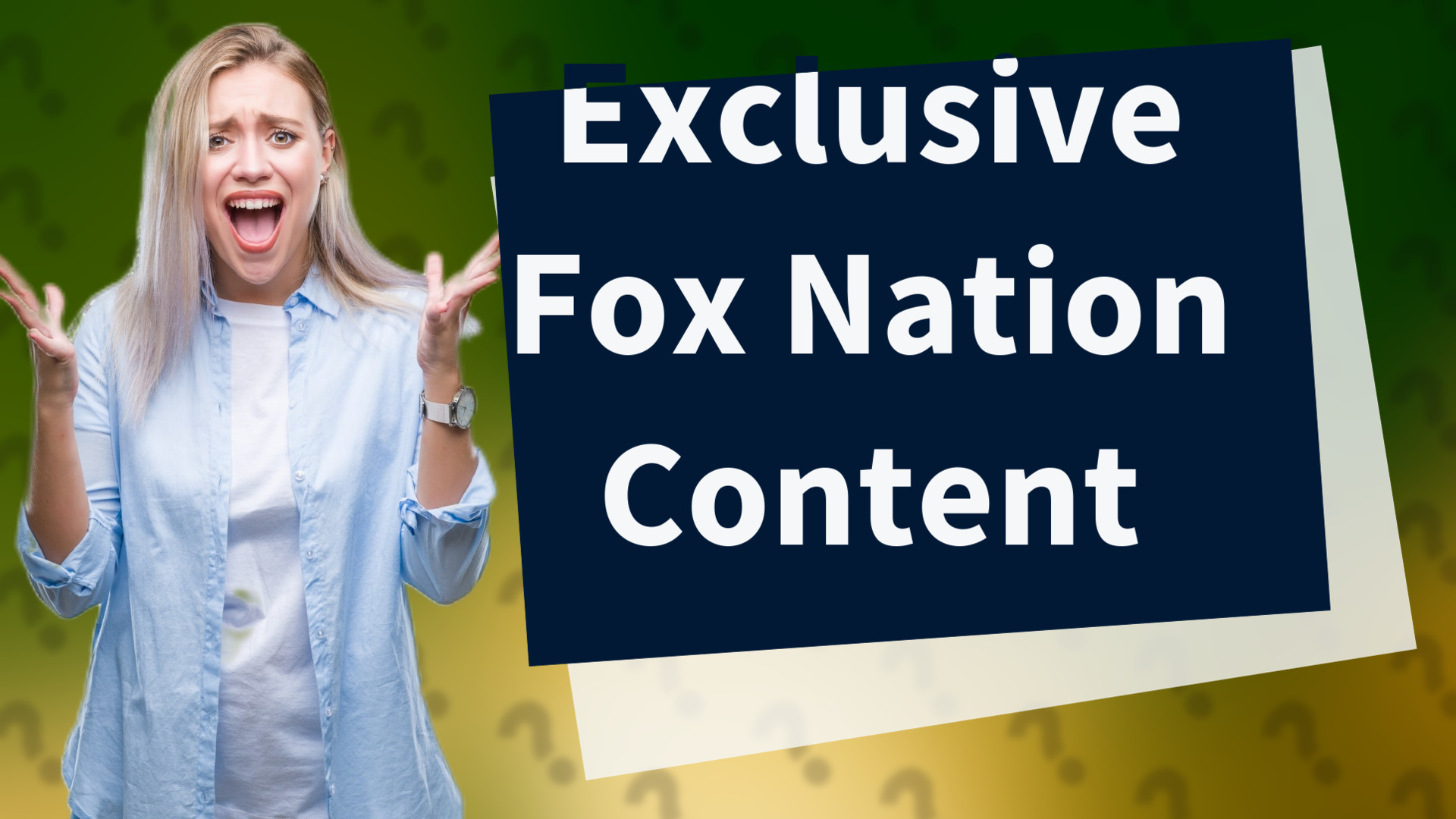 Exclusive Fox Nation Content